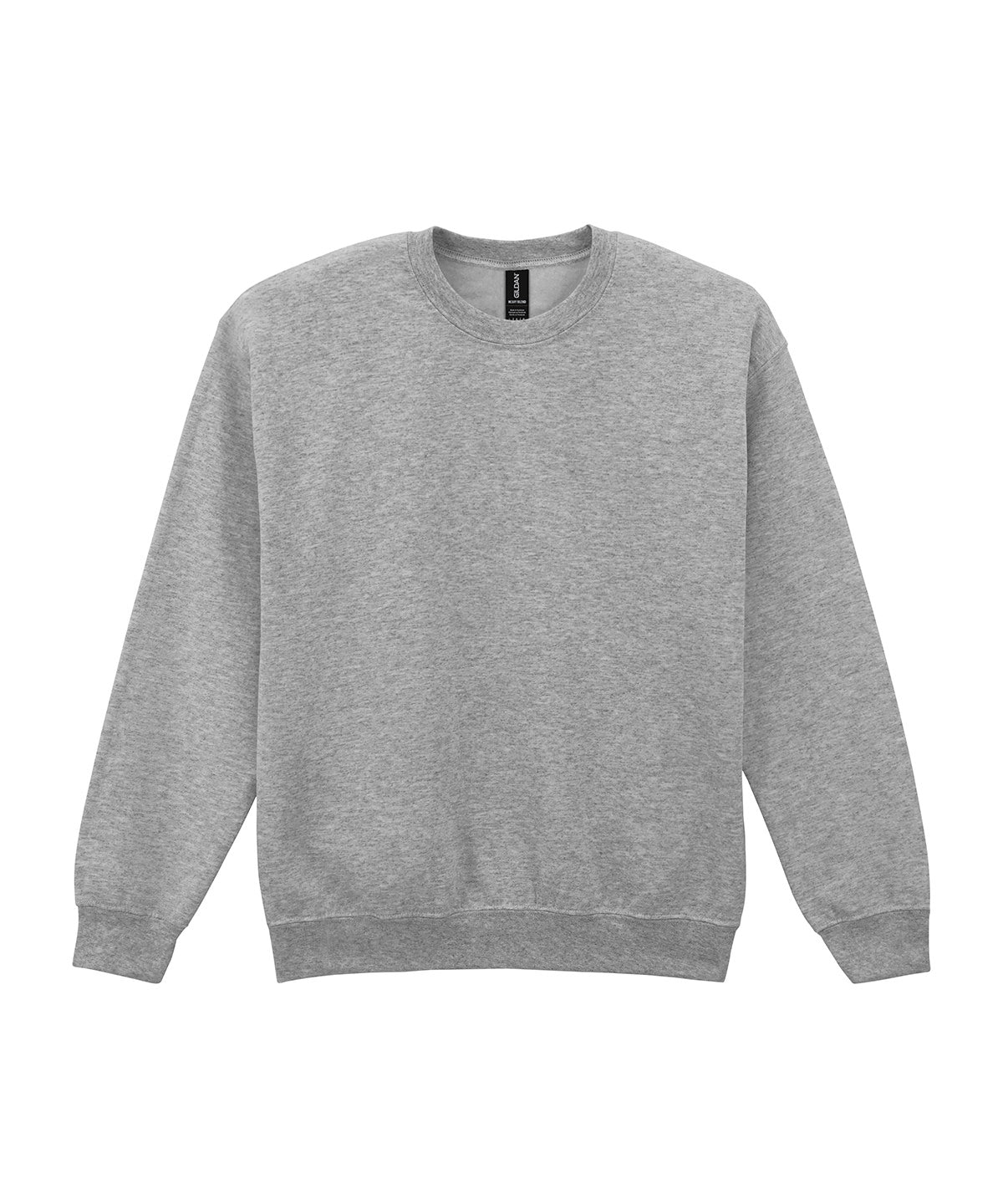 Gildan Heavy Blend adult crew neck sweatshirt in Sport Grey, front view
