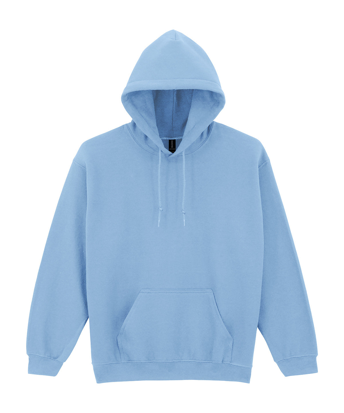 Gildan Heavy Blend hooded sweatshirt in Light Blue, front view