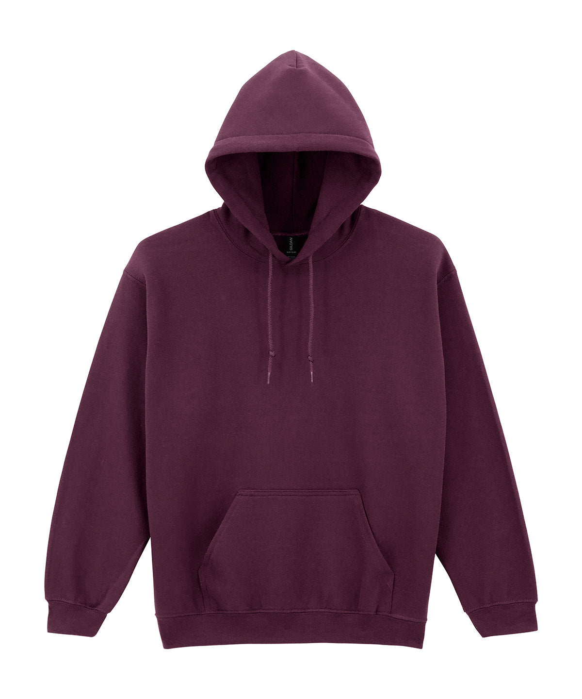 Gildan Heavy Blend hooded sweatshirt in Maroon, front view