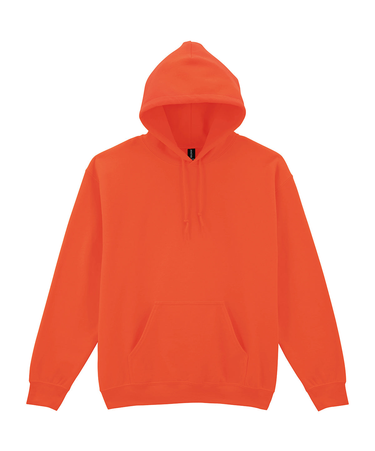 Gildan Heavy Blend hooded sweatshirt in Orange, front view