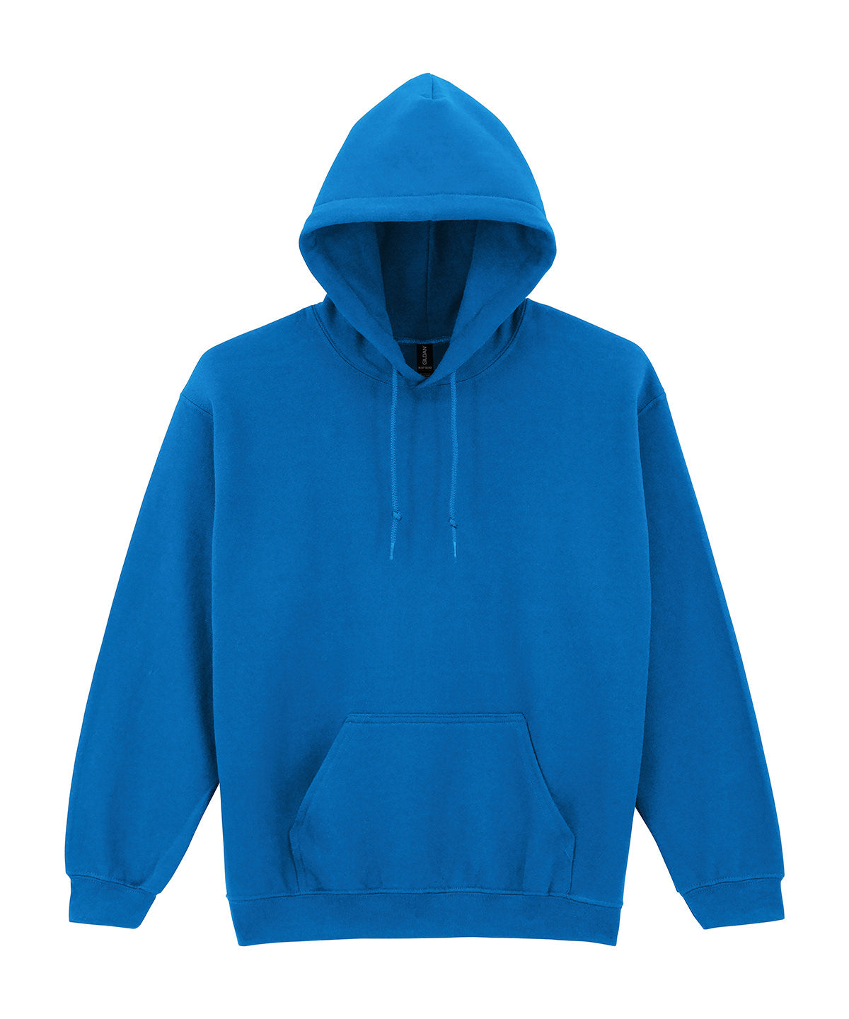 Gildan Heavy Blend hooded sweatshirt in Royal, front view