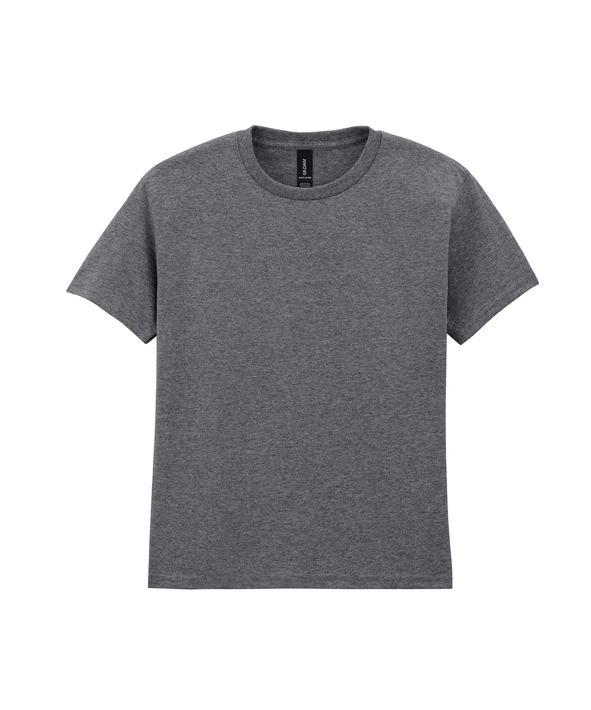 Gildan Heavy Cotton youth t-shirt in Graphite Heather, front view