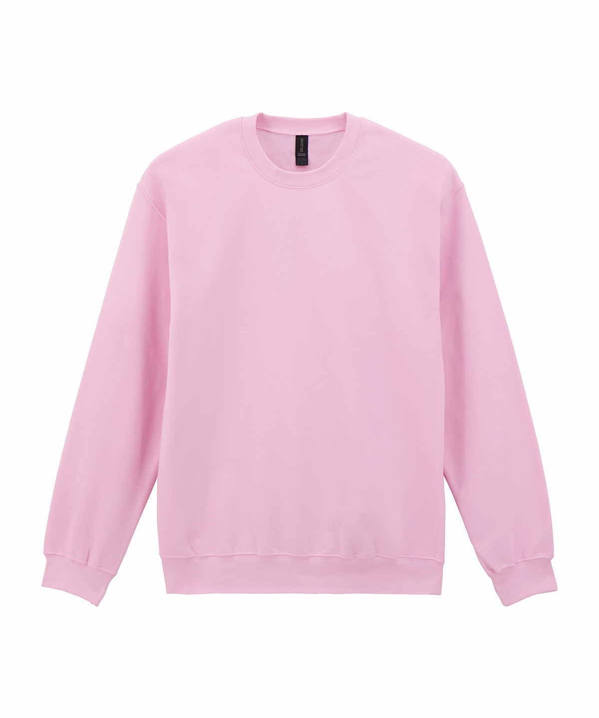 Gildan Softstyle midweight fleece adult crew neck in Light Pink, front view