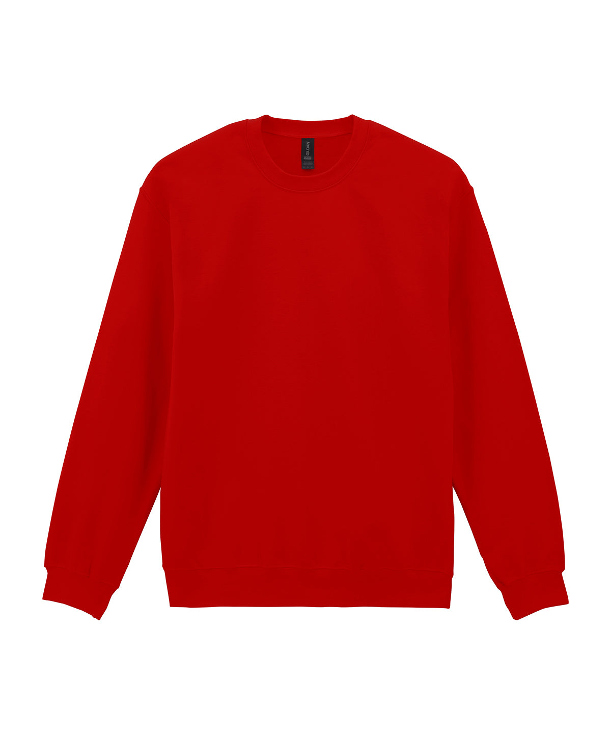 Gildan Softstyle midweight fleece adult crew neck in Red, front view
