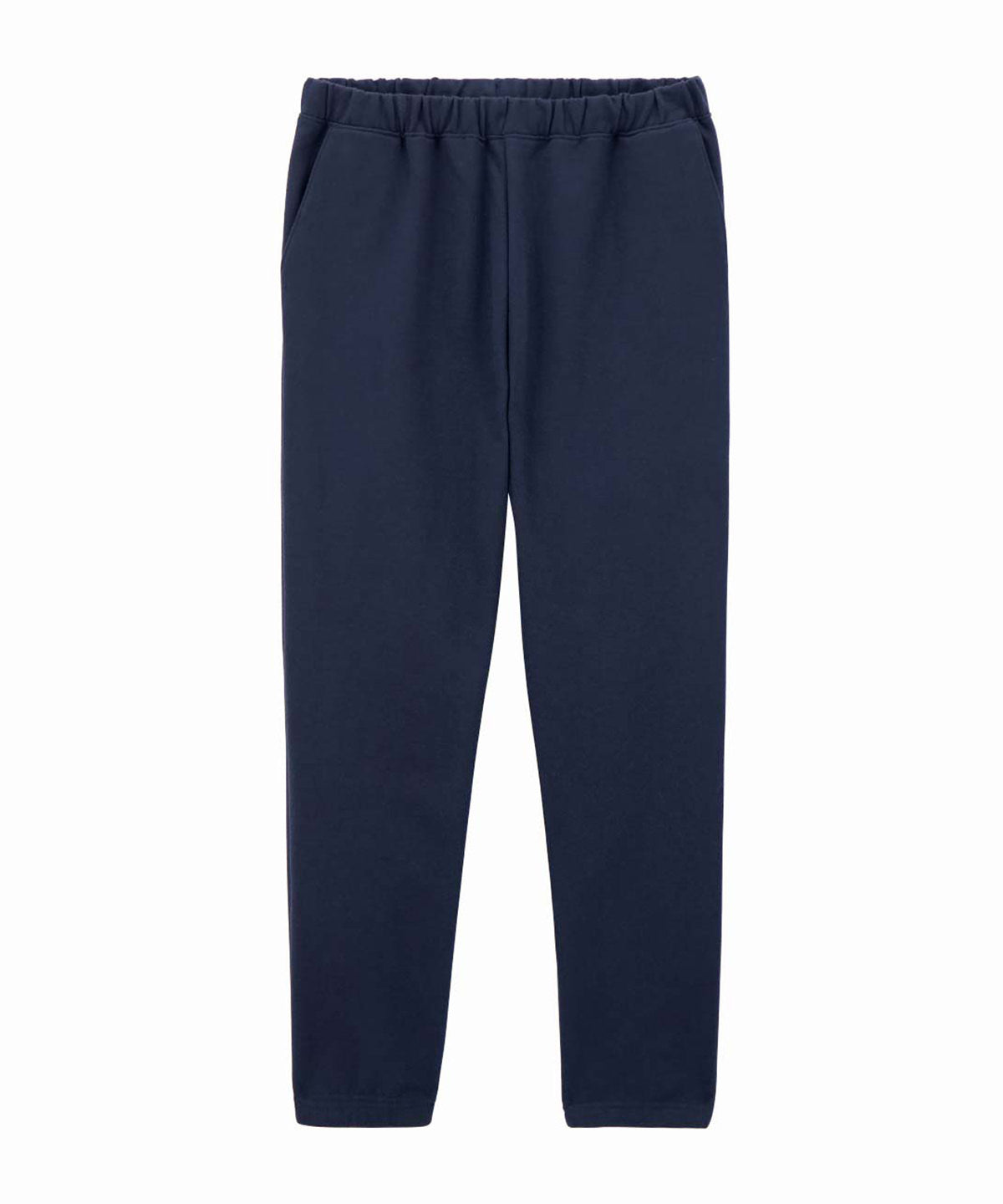 Gildan Softstyle midweight adult pocket sweatpants in Navy, front view