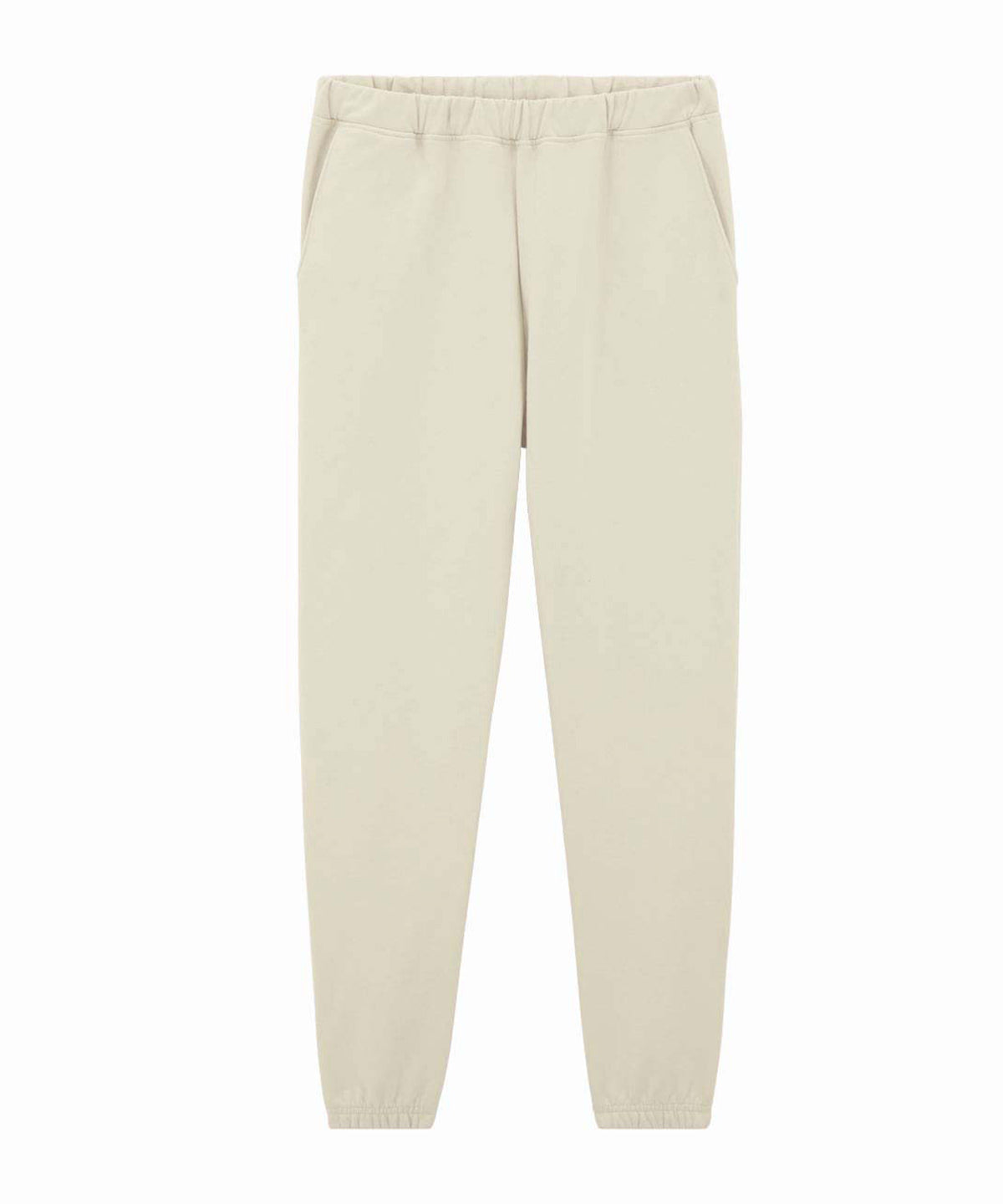 Gildan Softstyle midweight adult pocket sweatpants in Off White, front view
