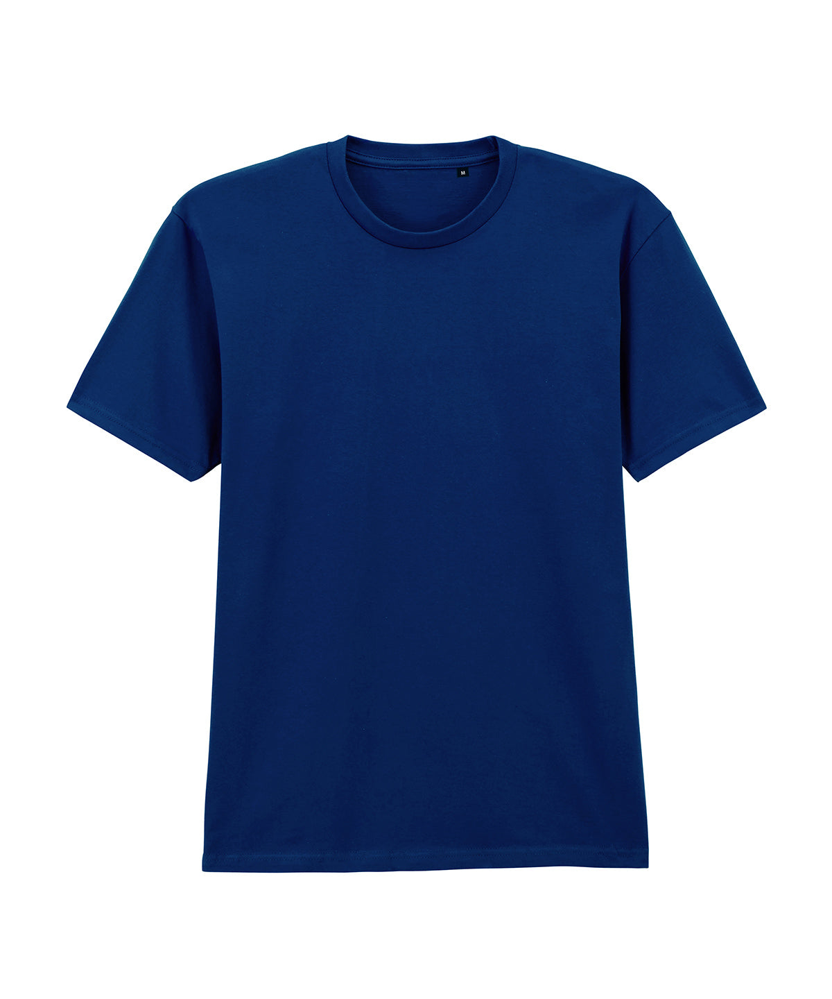 Gildan Softstyle midweight adult no-label enzyme wash t-shirt in Navy, front view
