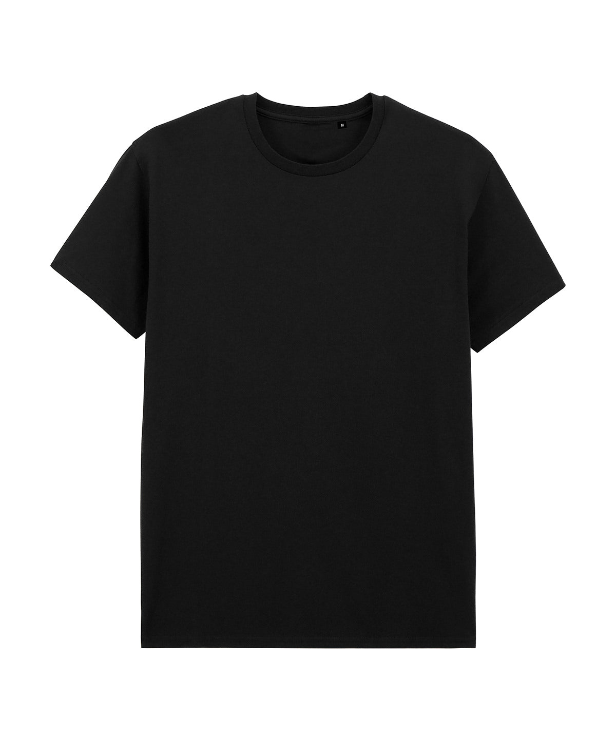 Gildan Light cotton adult no-label t-shirt in Black, front view