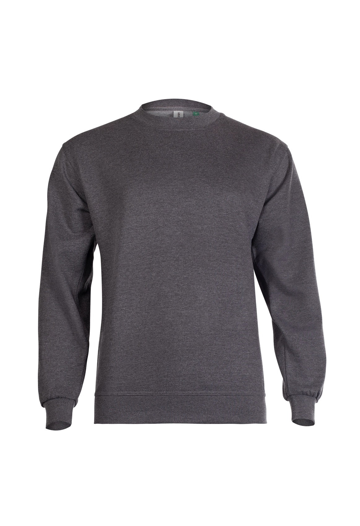 Uneek Eco Sweatshirt in Charcoal, front view