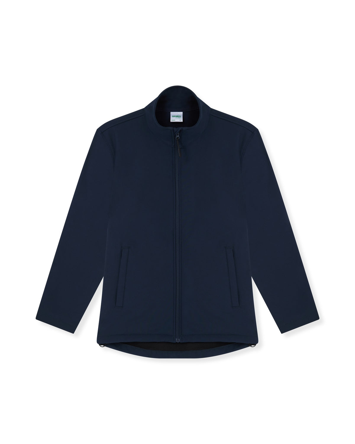Uneek Eco Full Zip Softshell Jacket in Navy, front view