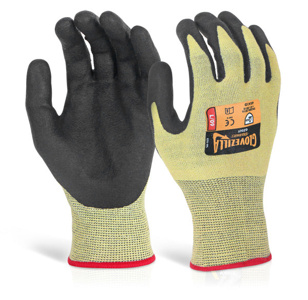 Click Beeswift Glovezilla Nitrile Palm Coated Gloves, image 2