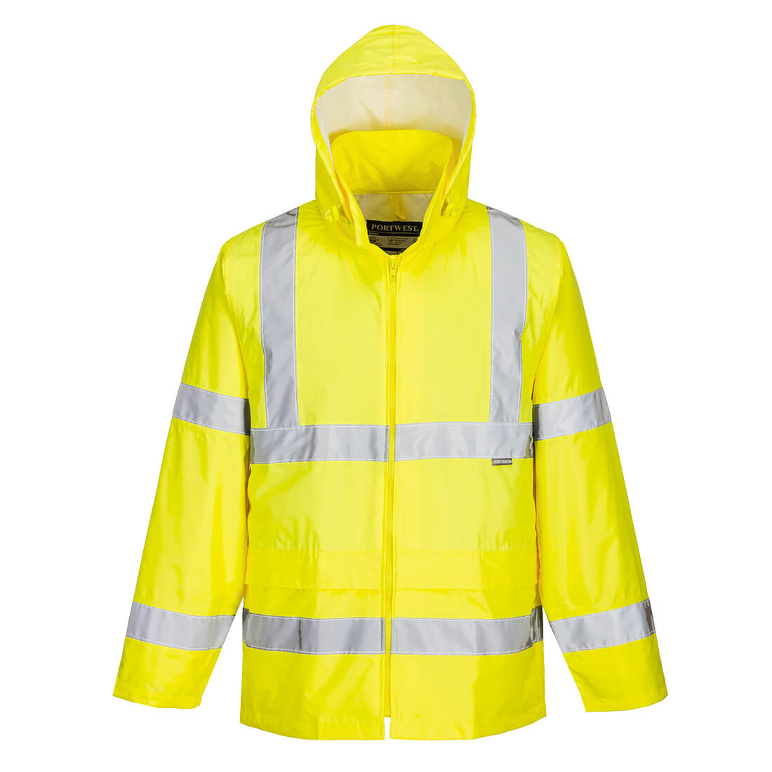 Portwest Hi-Vis Rain Jacket in Yellow, image 2