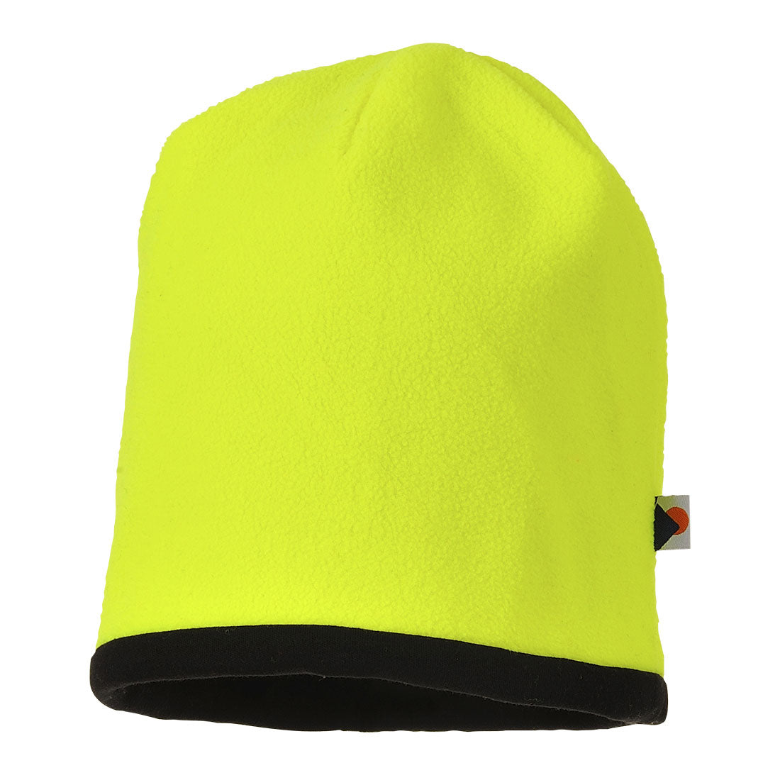 Portwest Reversible Hi-Vis Beanie Hat in Yellow/Black, main product image