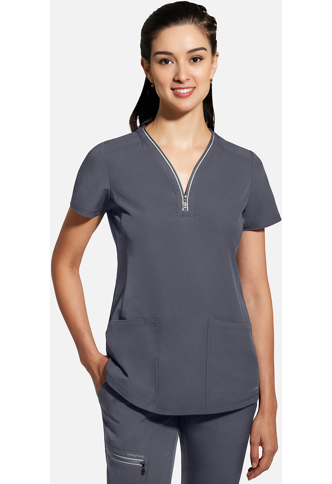 Healing Hands HHE2274 Sonia Top - Pewter (front)
