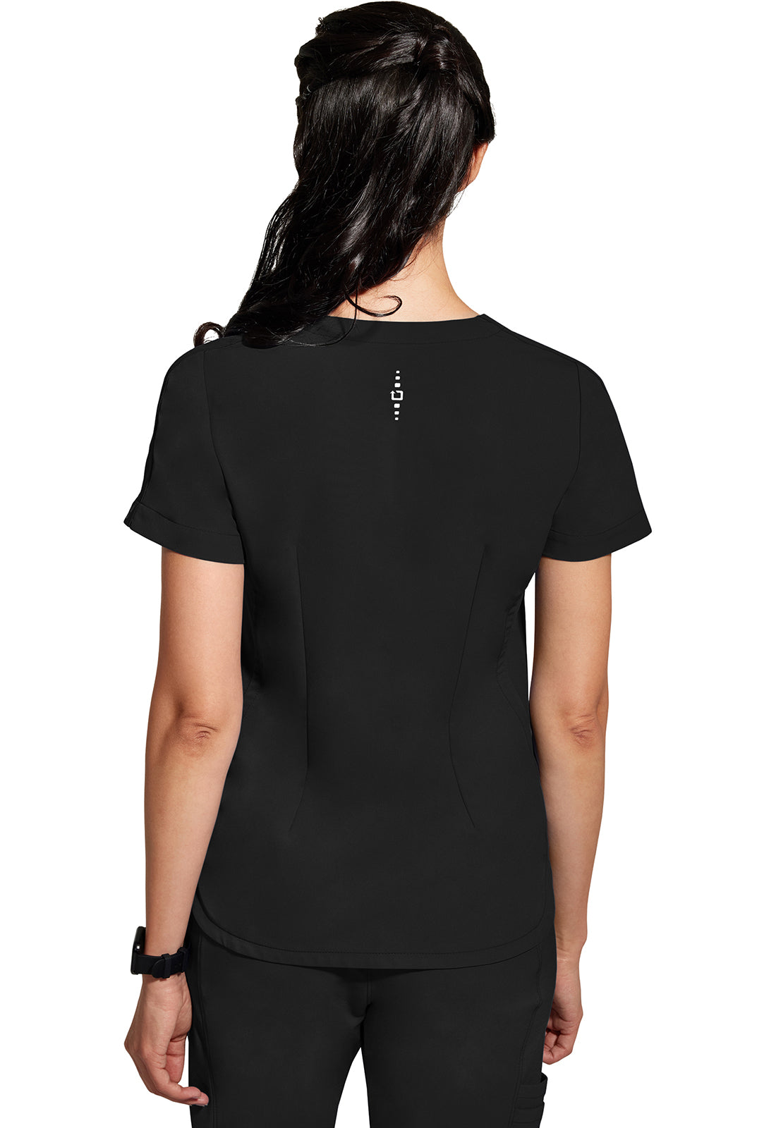 Healing Hands HHE2285 Skyler Top - BLACK (back)