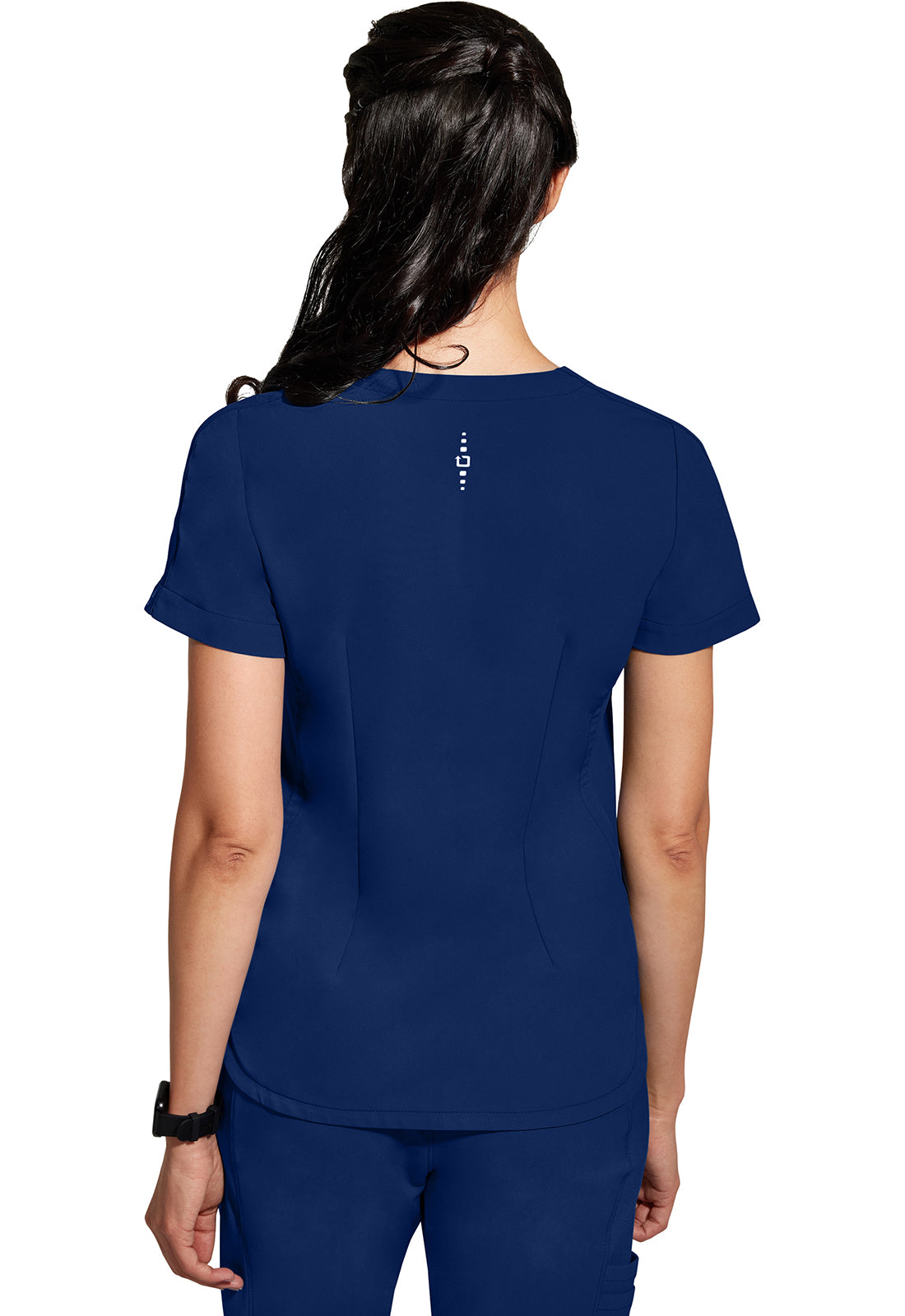 Healing Hands HHE2285 Skyler Top - Navy (back)