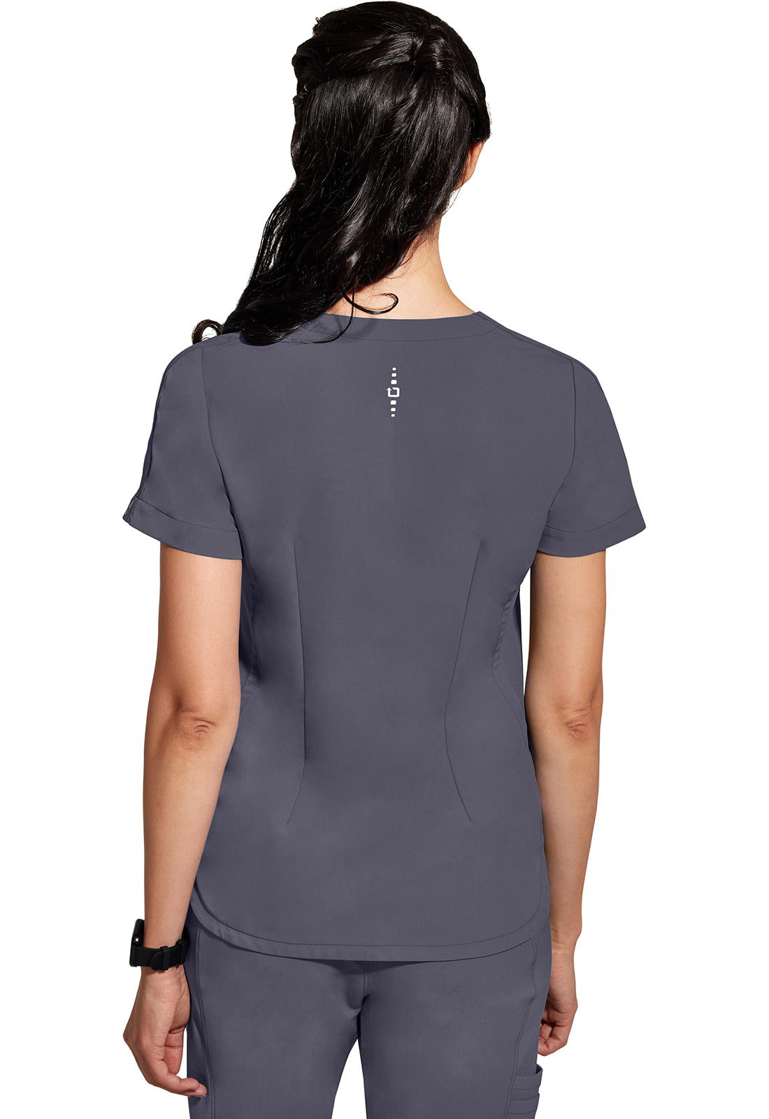 Healing Hands HHE2285 Skyler Top - Pewter (back)