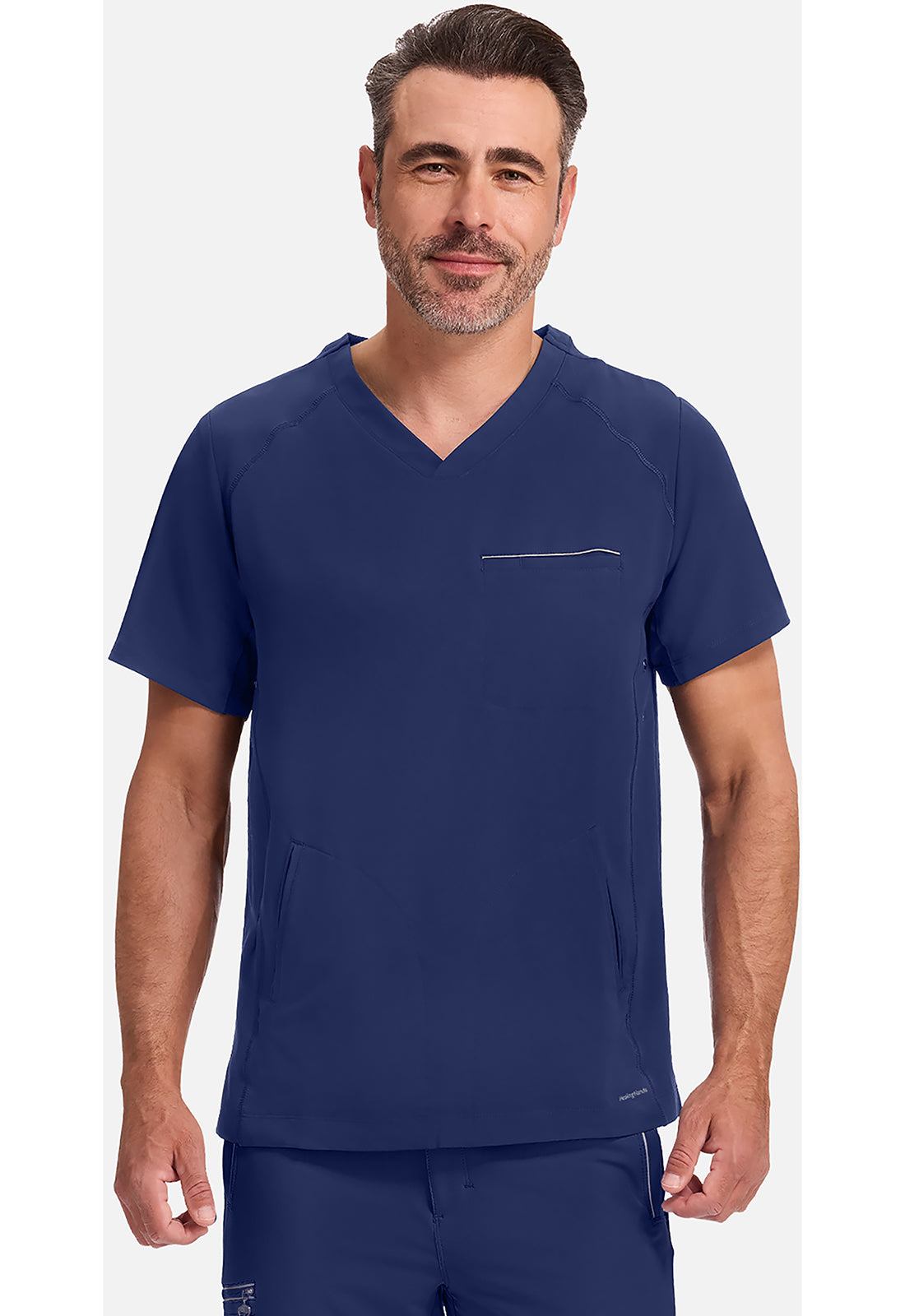 Healing Hands HHE2382 Steven Top - Navy (front)