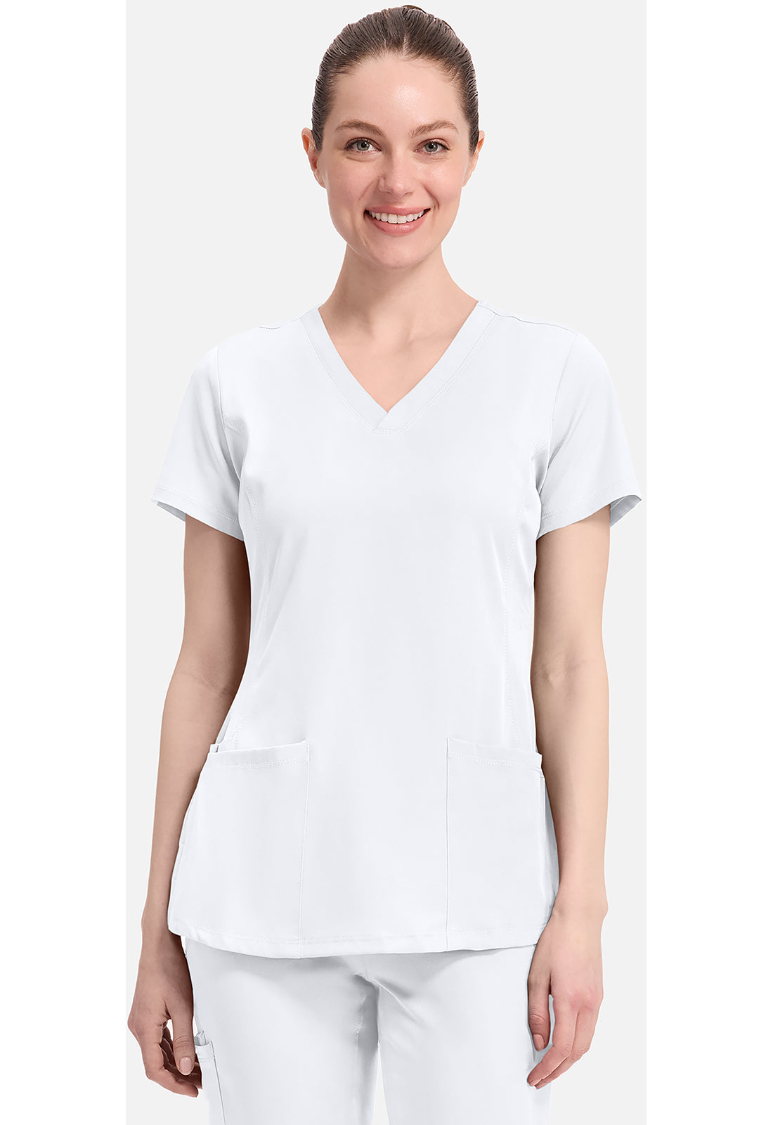 Healing Hands HHE2500 Monica Top - WHITE (front)