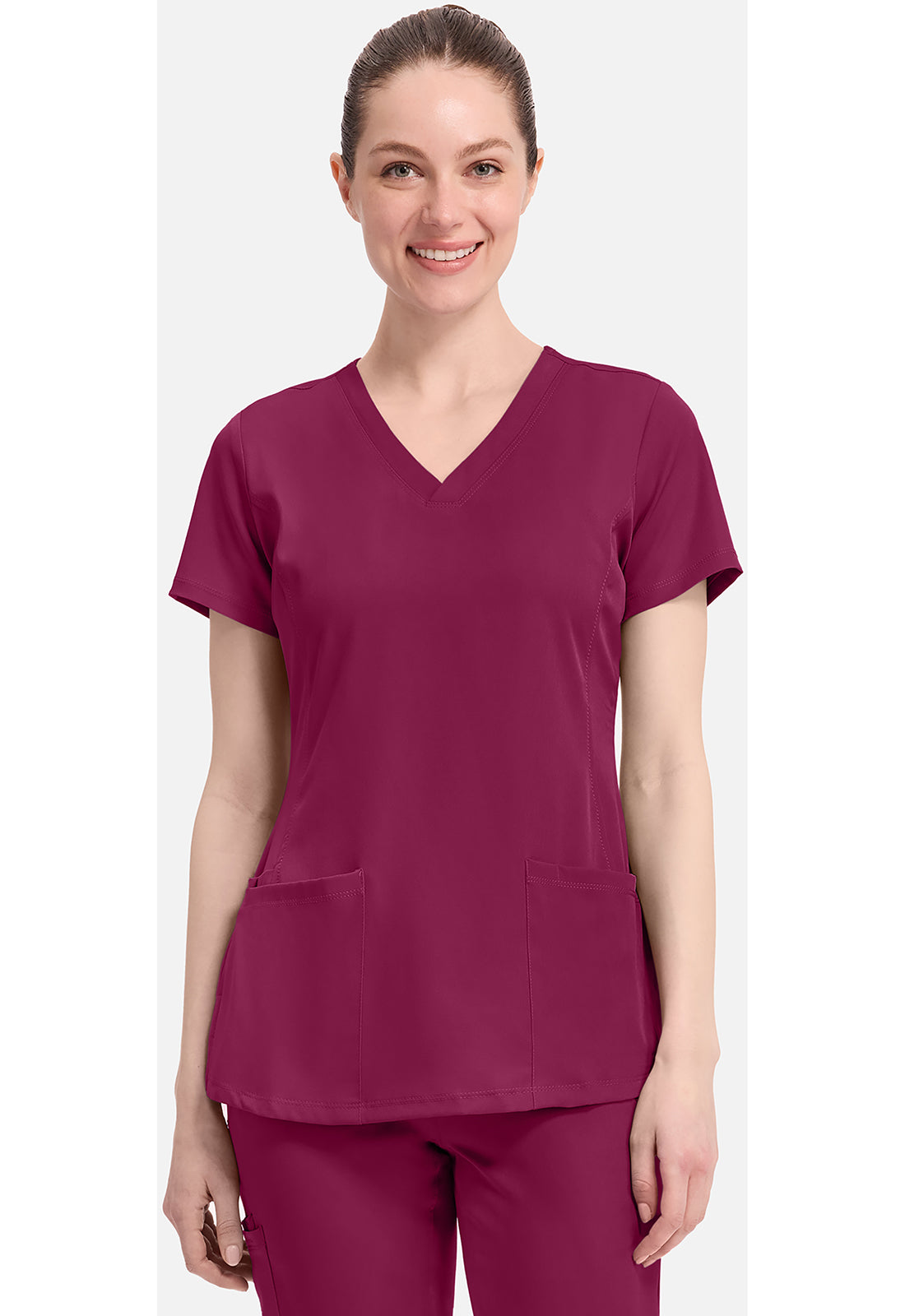 Healing Hands HHE2500 Monica Top - Wine (front)