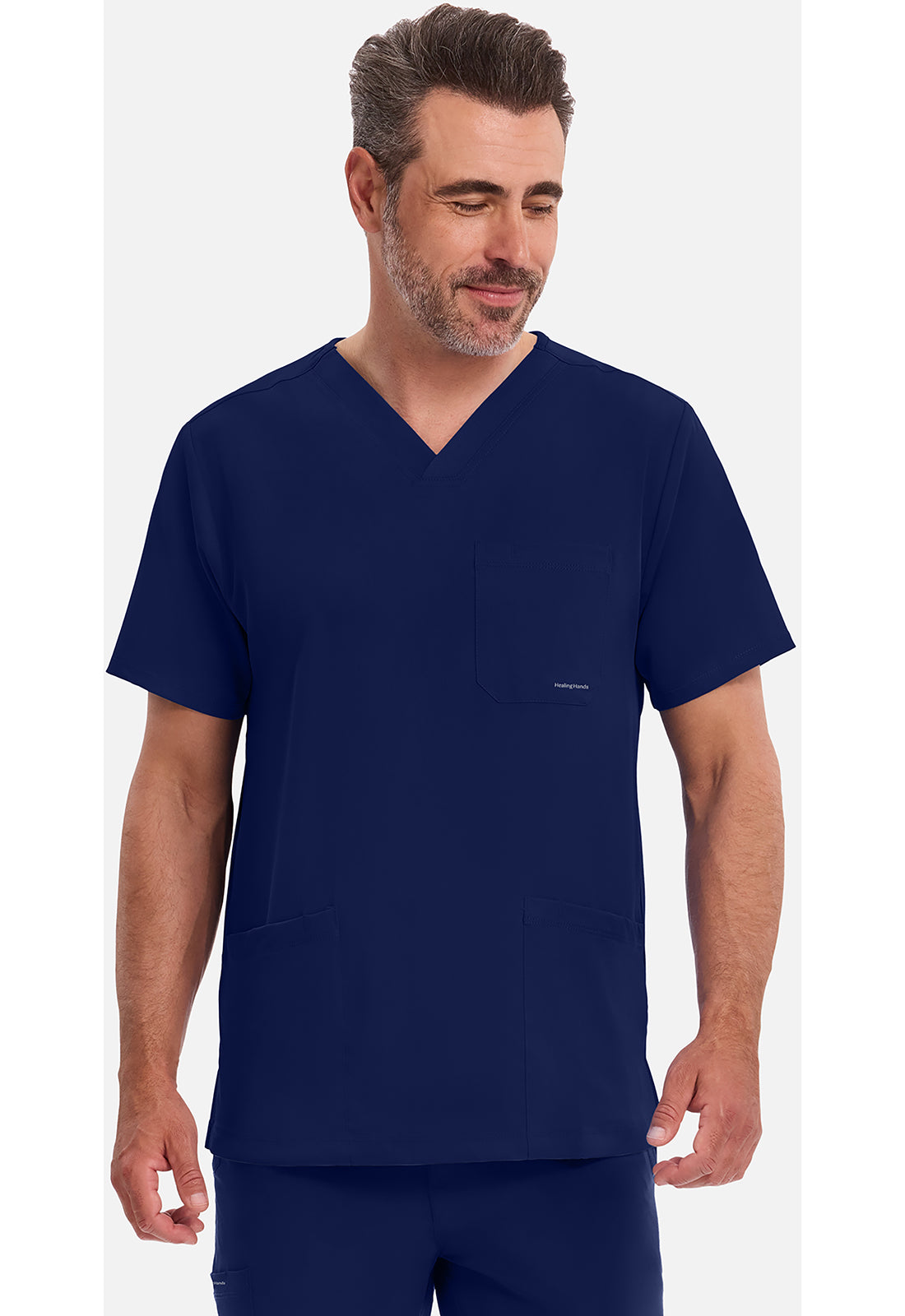 Healing Hands HHE2590 Mathew Top - Navy (front)