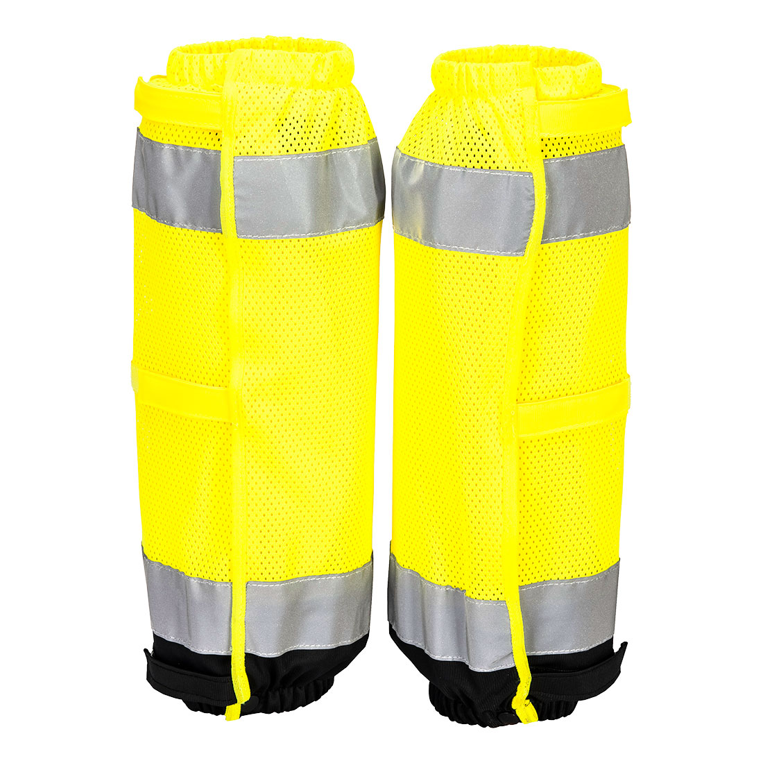 Portwest HV389 Hi-Vis Contrast Gaiters in Yellow/Black, back view