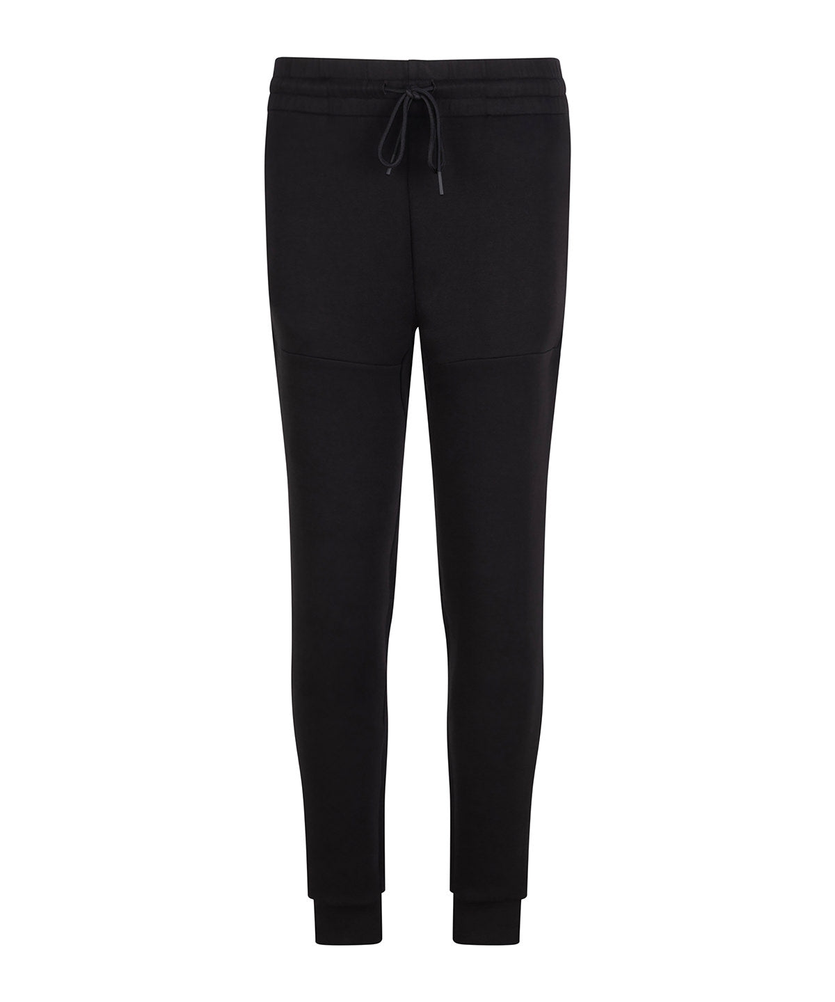 AWDis Just Cool Adapt fleece jogpants in Jet Black, front view
