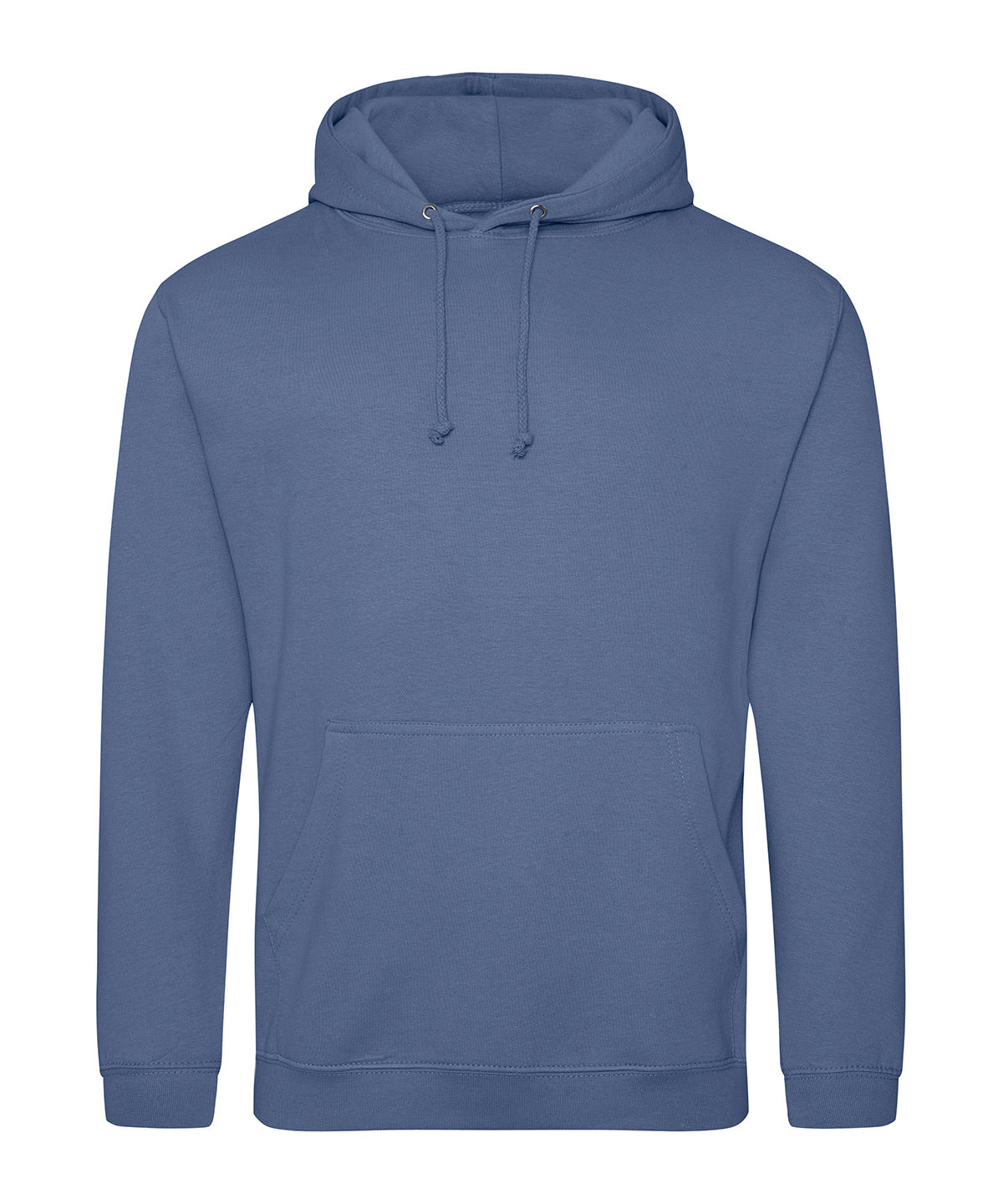 AWDis Just Hoods College hoodie in Atlantic Blue, front view