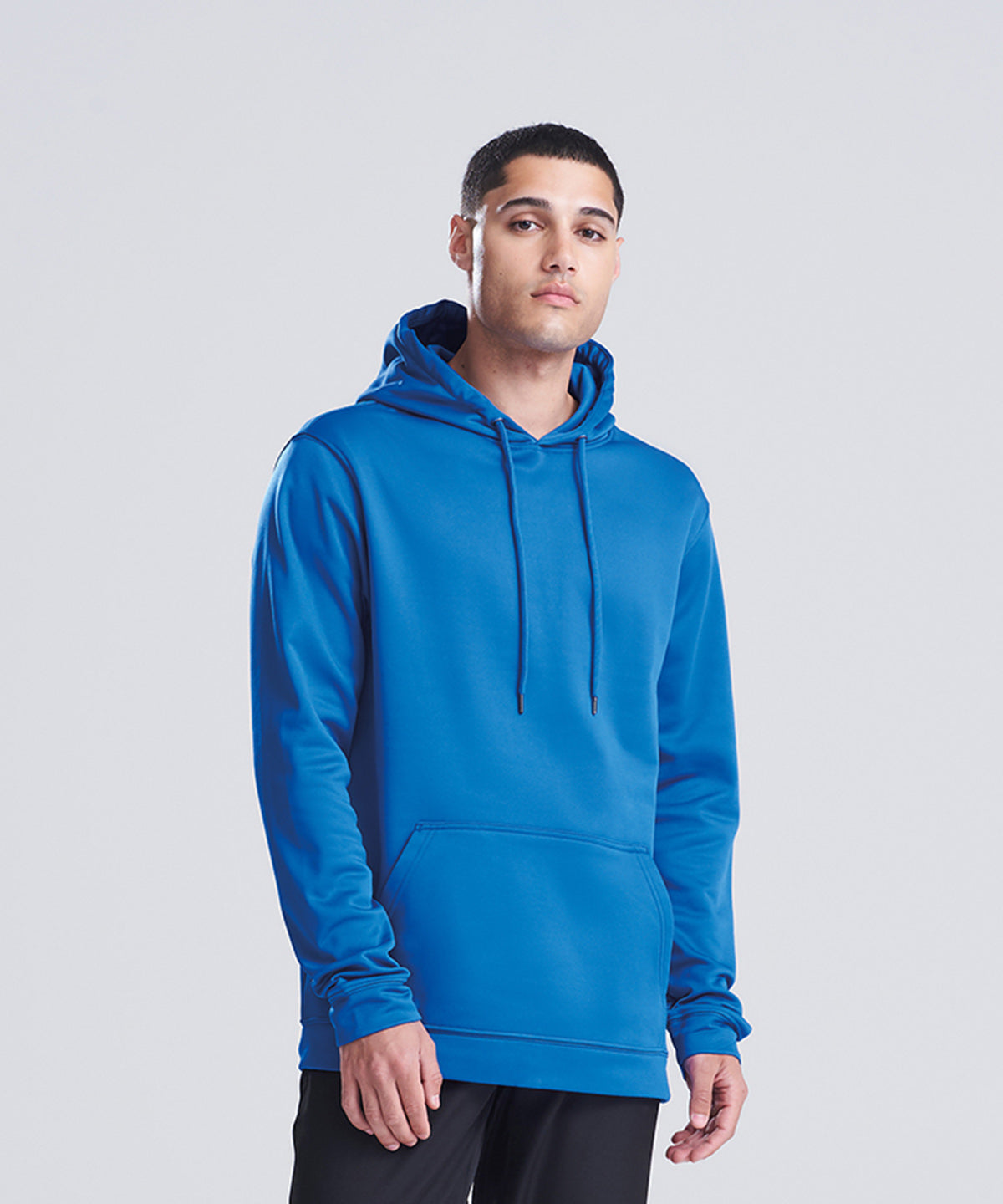 AWDis Just Hoods Sports polyester hoodie, lifestyle photo