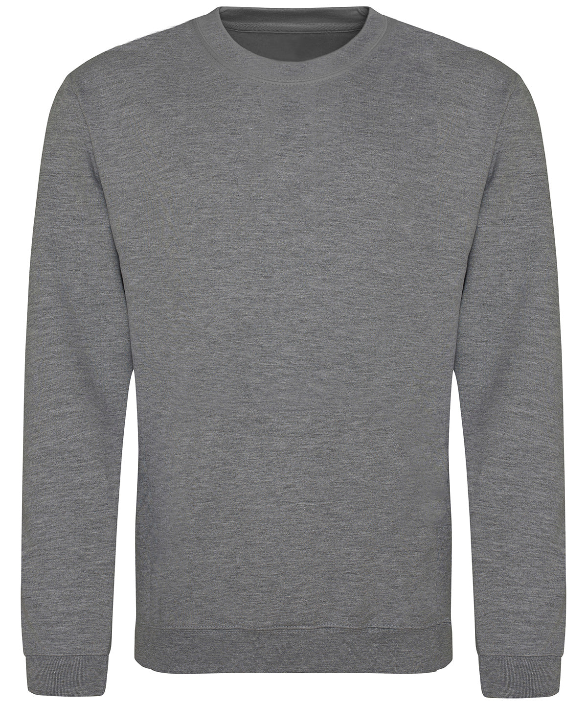 AWDis Just Hoods AWDis sweatshirt in Graphite Heather, front view