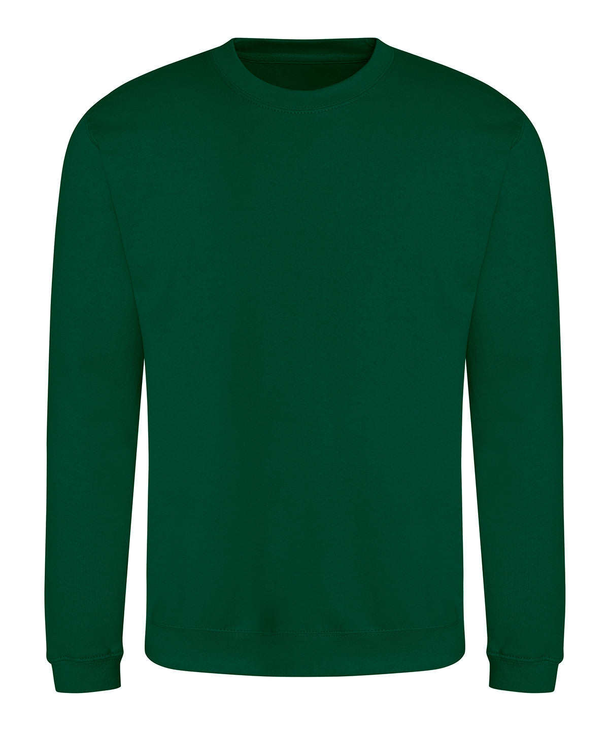 AWDis Just Hoods AWDis sweatshirt in Rainforest Green, front view