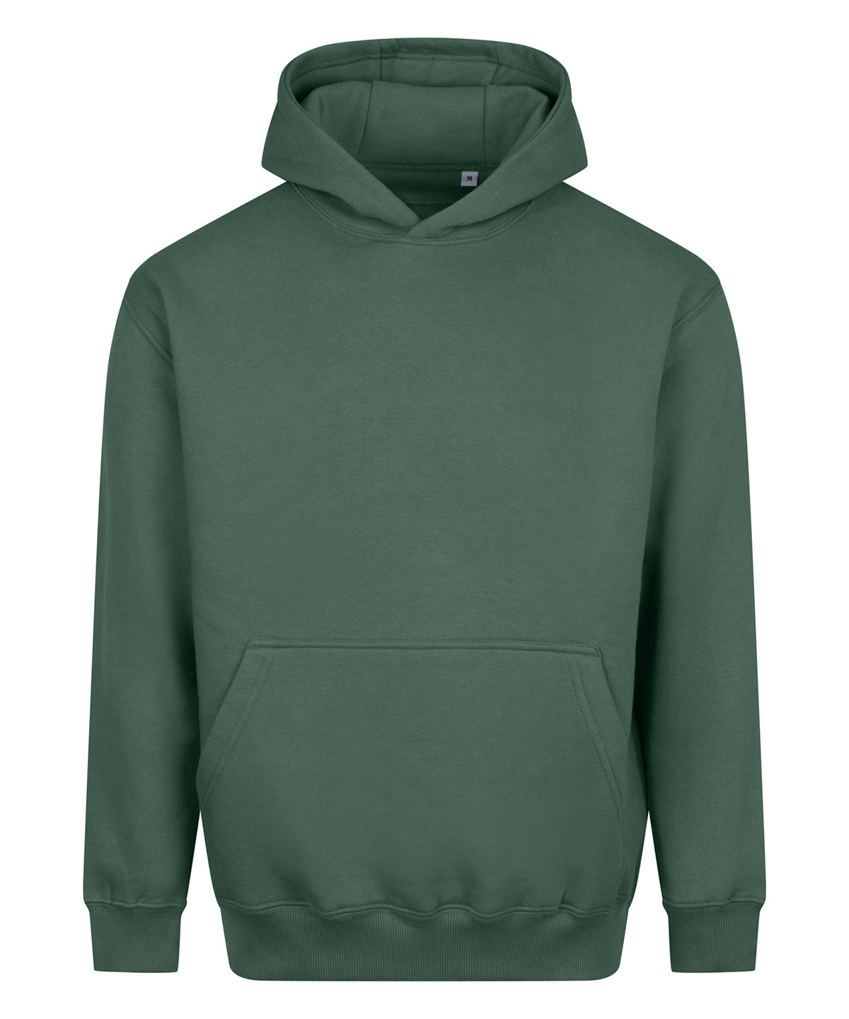 AWDis Just Hoods Vision heavyweight hoodie in Moss Green, front view