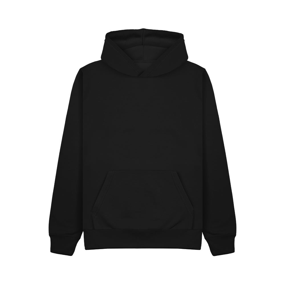 Cotton Ridge CR02K Apollo Kids Comfort Cut Hoodie in Jet Black