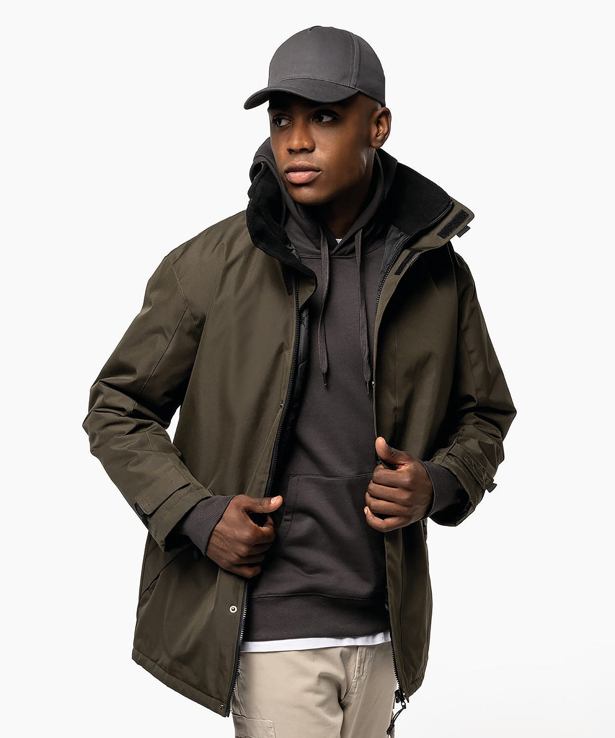 Kariban Quilted parka, lifestyle photo