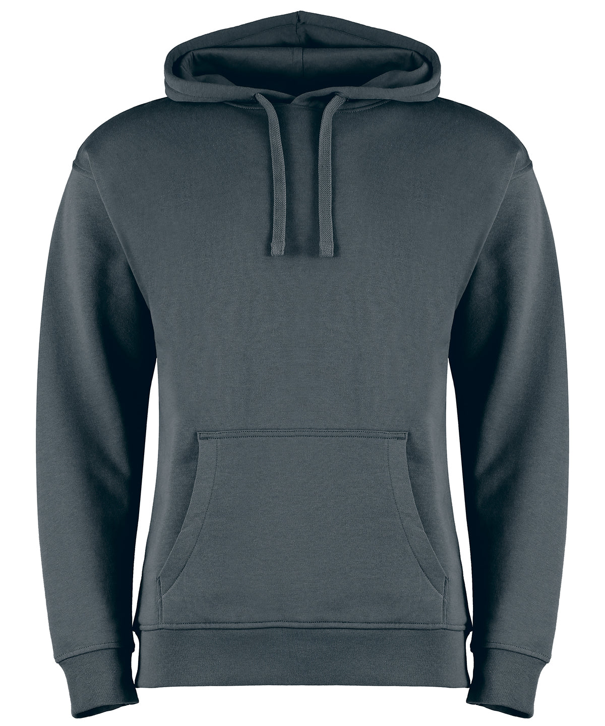 Kustom Kit Regular fit hoodie in Graphite, front view