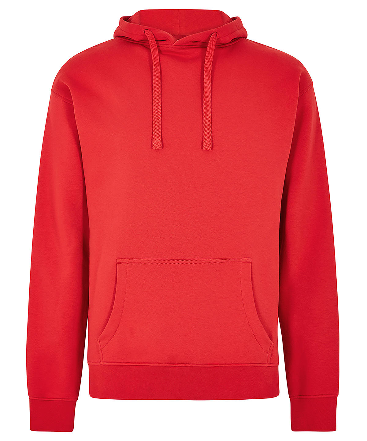 Kustom Kit Regular fit hoodie in Red, front view