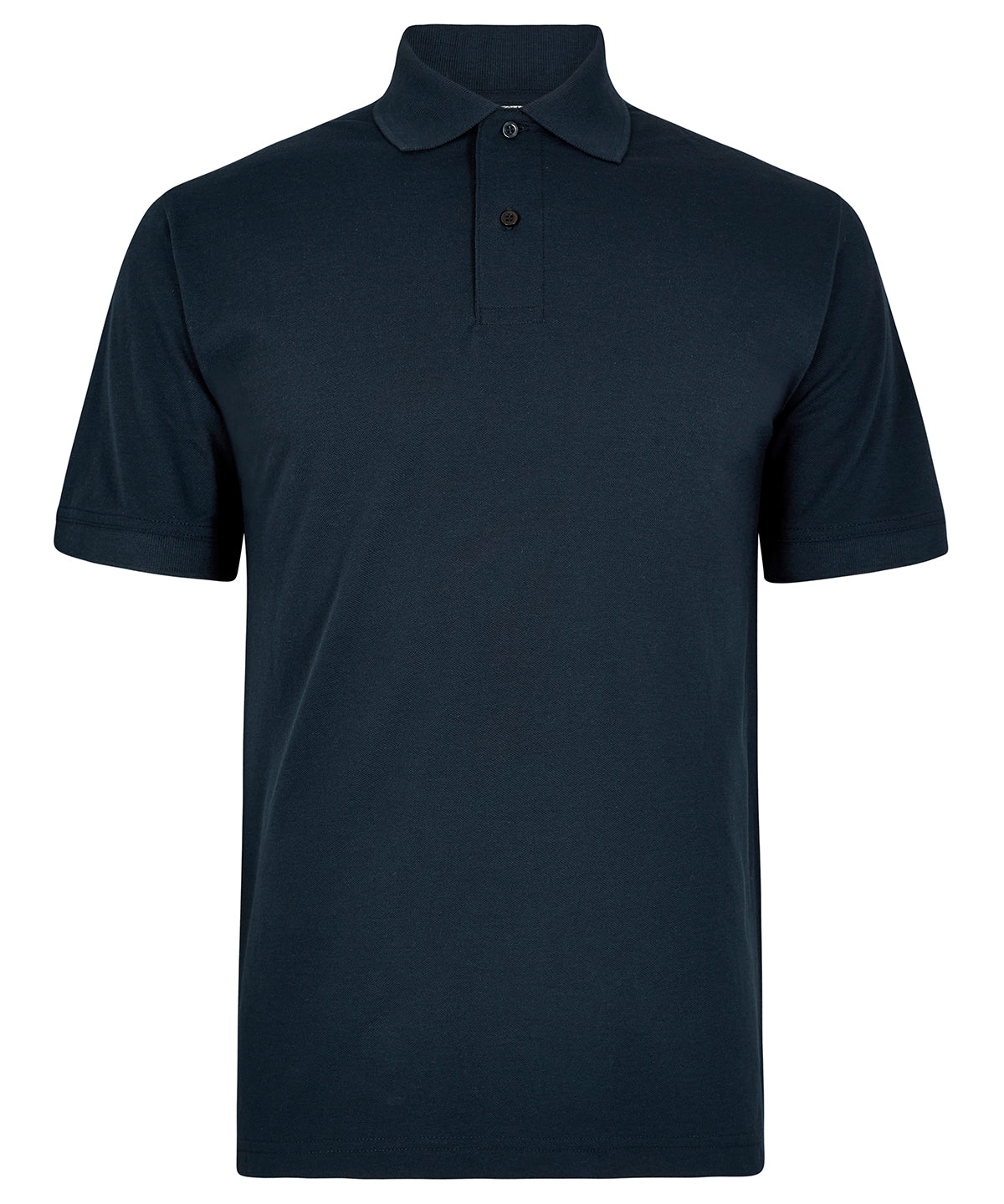 Kustom Kit Regular fit recycled Superwash 60°C polo in Navy, front view