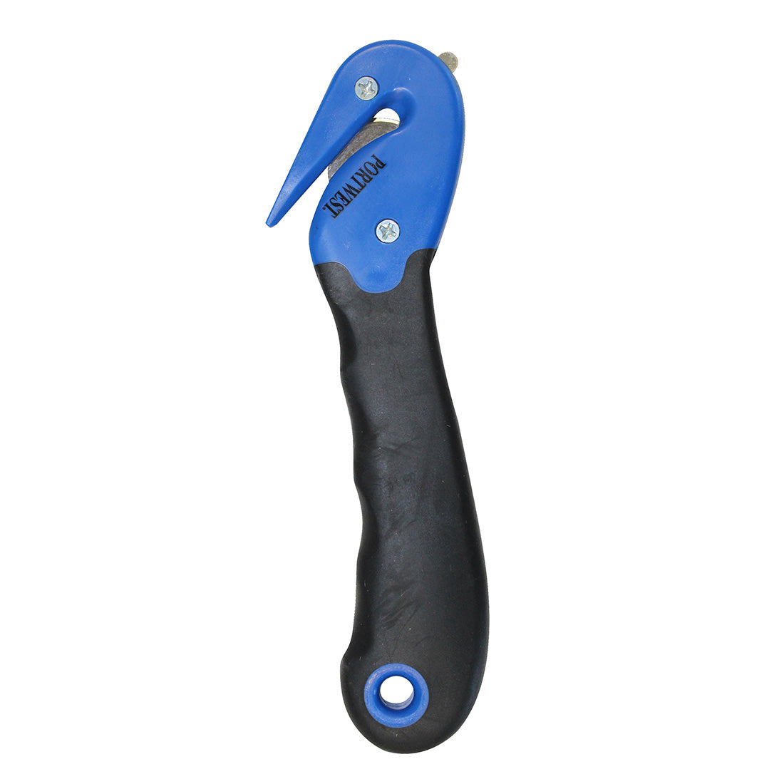 Portwest Enclosed Blade Safety Knife in Blue, main product image