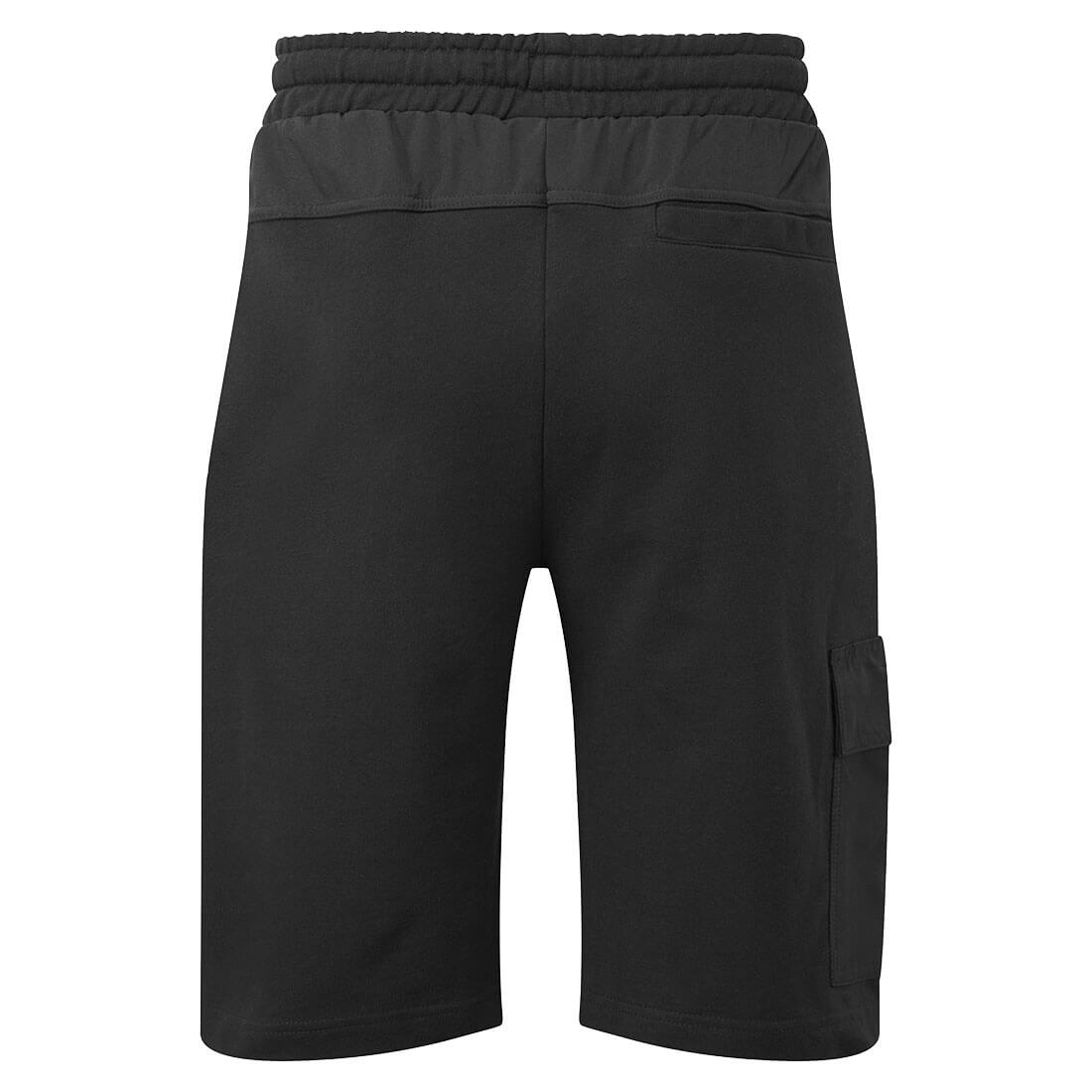 Portwest KX310 KX3 Cargo Sweatshorts in Black, back view