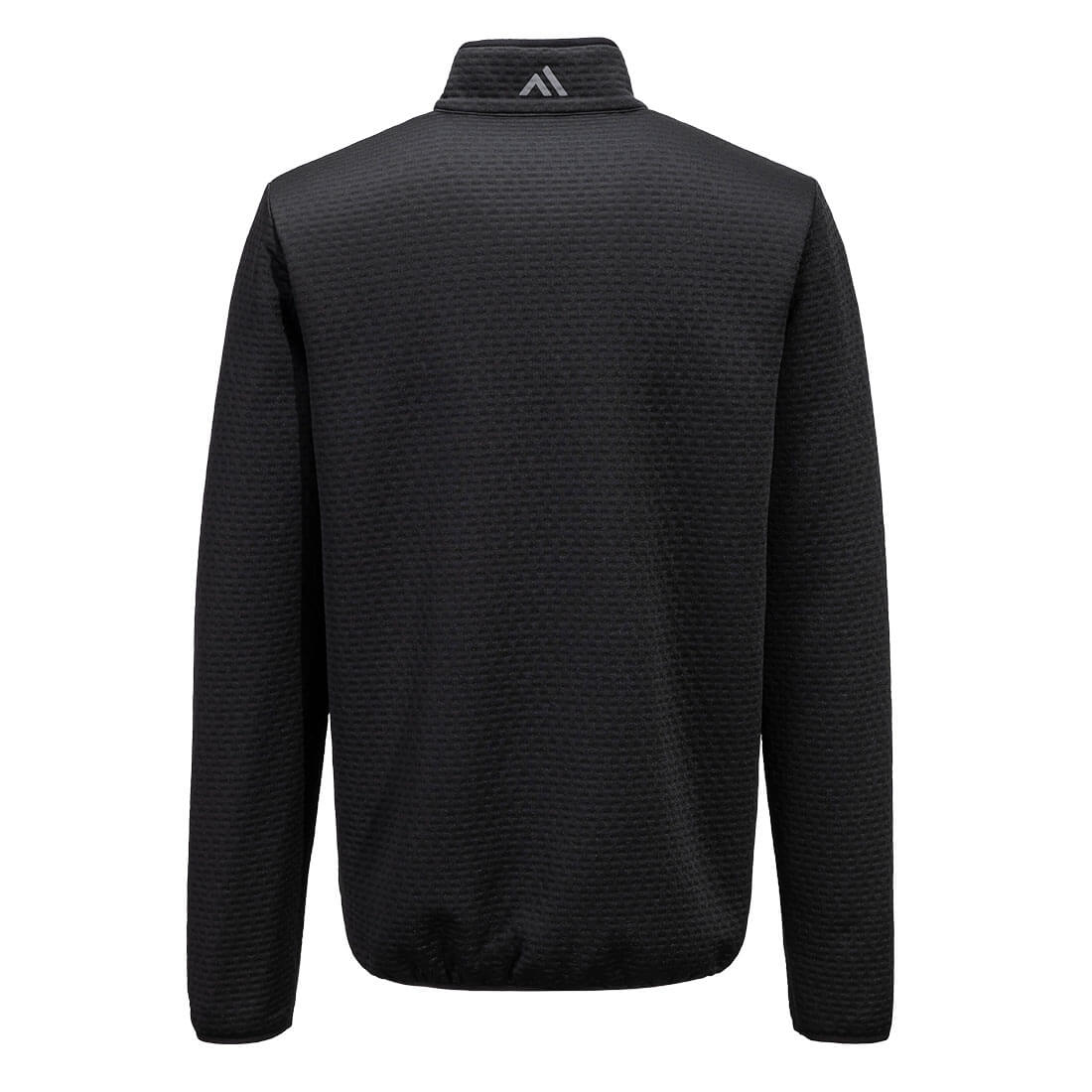 Portwest KX376 KX3 Sport Textured 1/4 Zip Sweatshirt in Black, back view