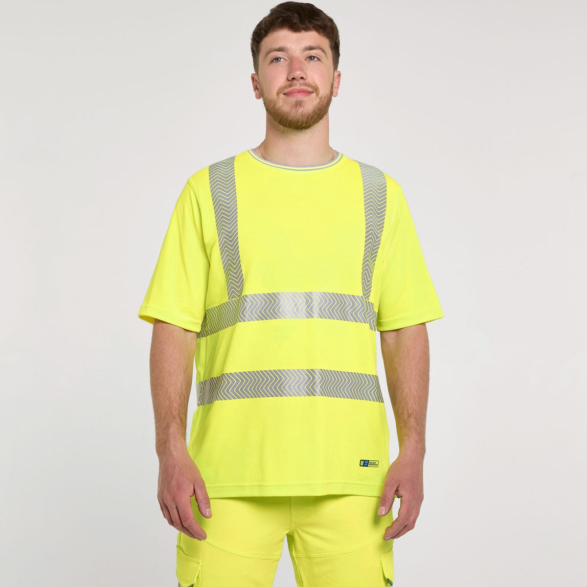Pulsar x2 Yellow Hi-Vis Tee Pack - Pulsar LFE933 Short Sleeve T-Shirt front
