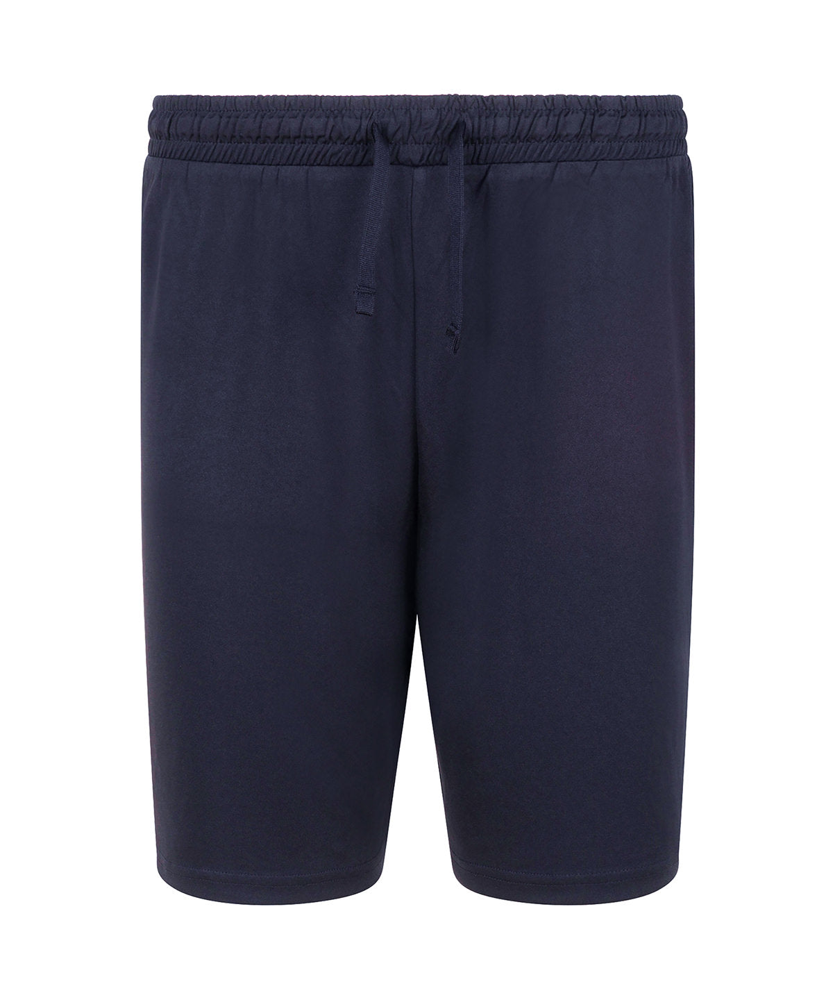 Finden & Hales Adults team shorts no pockets in Navy, front view