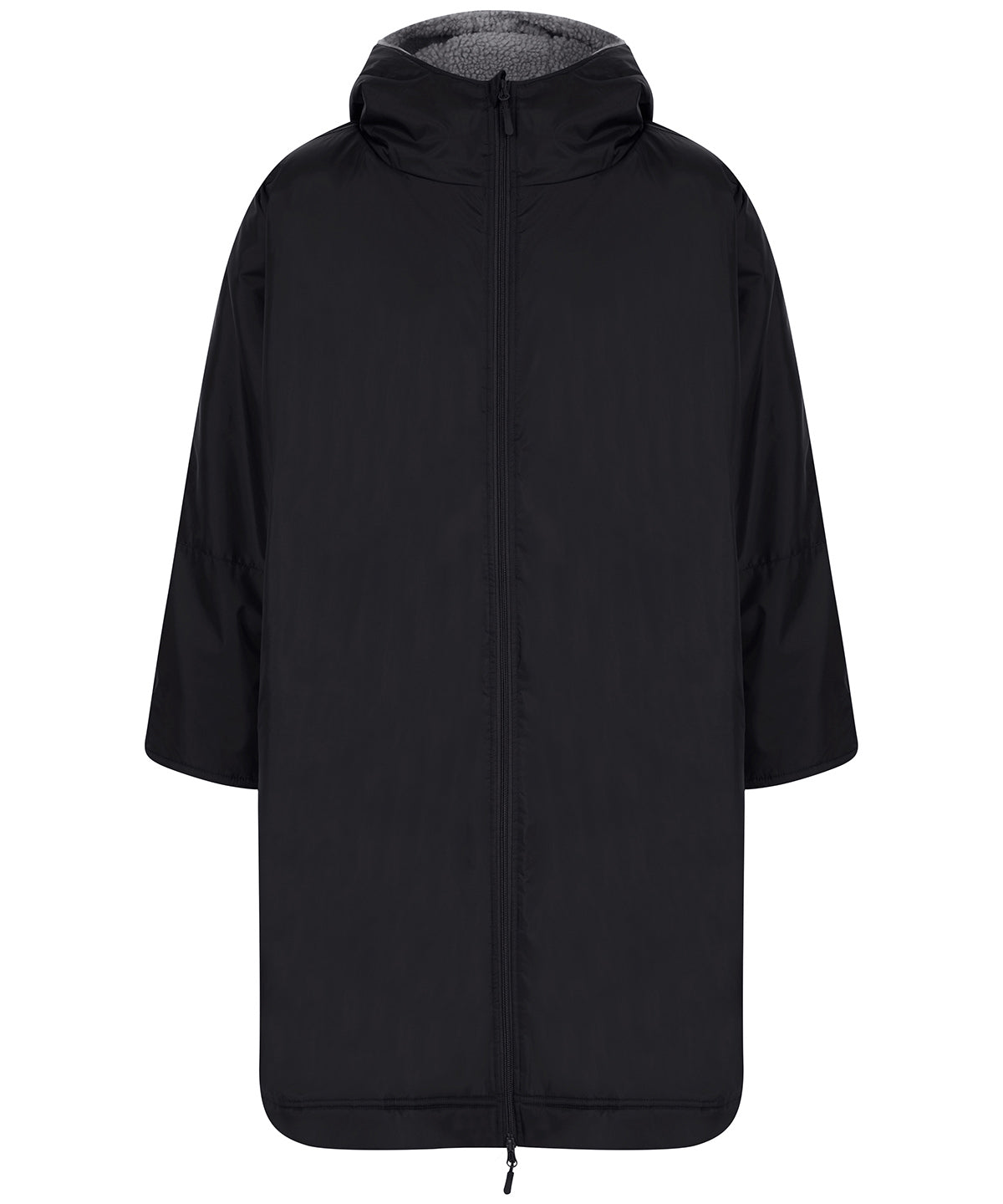 Finden & Hales Kids all-weather robe in Black, front view