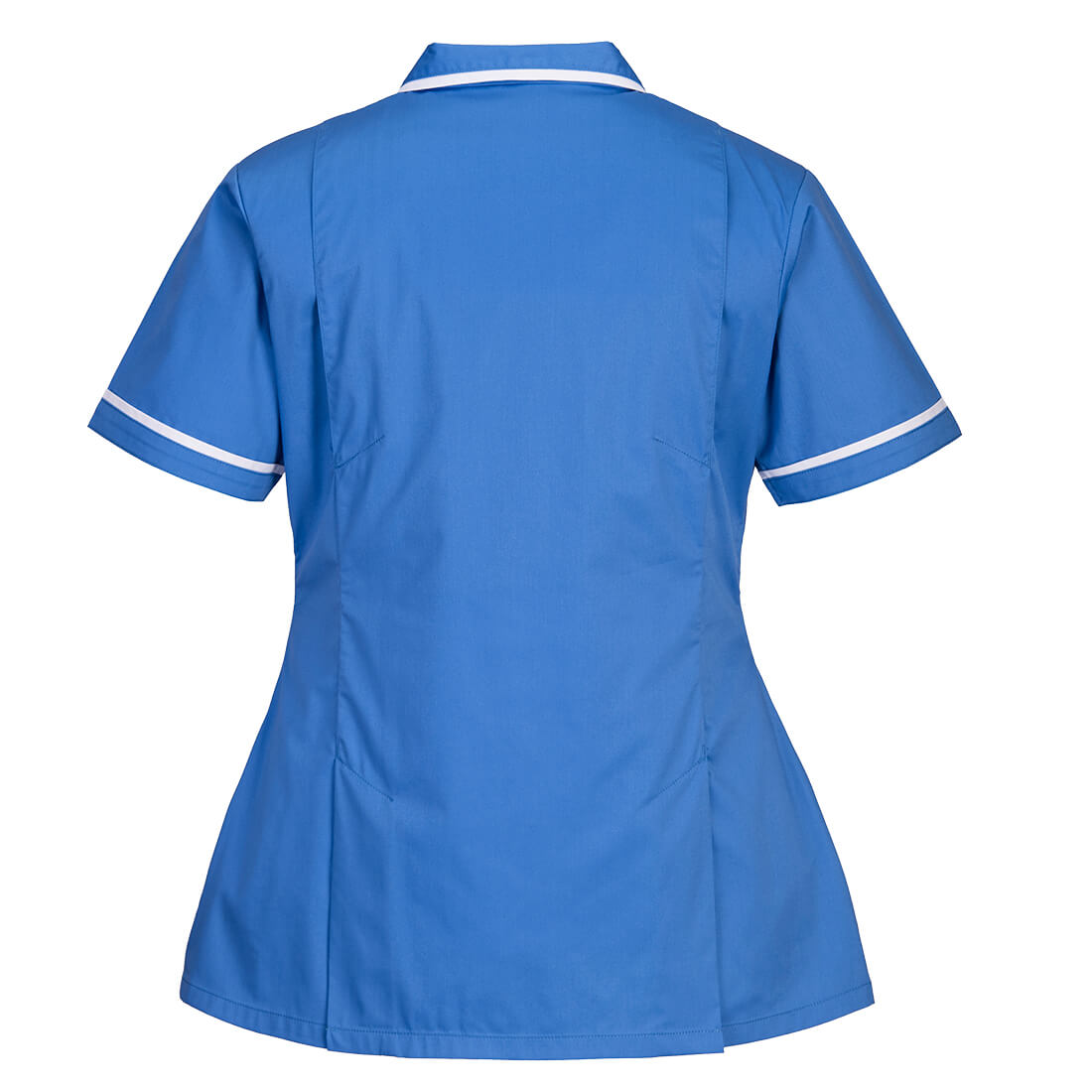 Portwest LW17 Women's Stretch Tunic in Hamilton Blue, back view