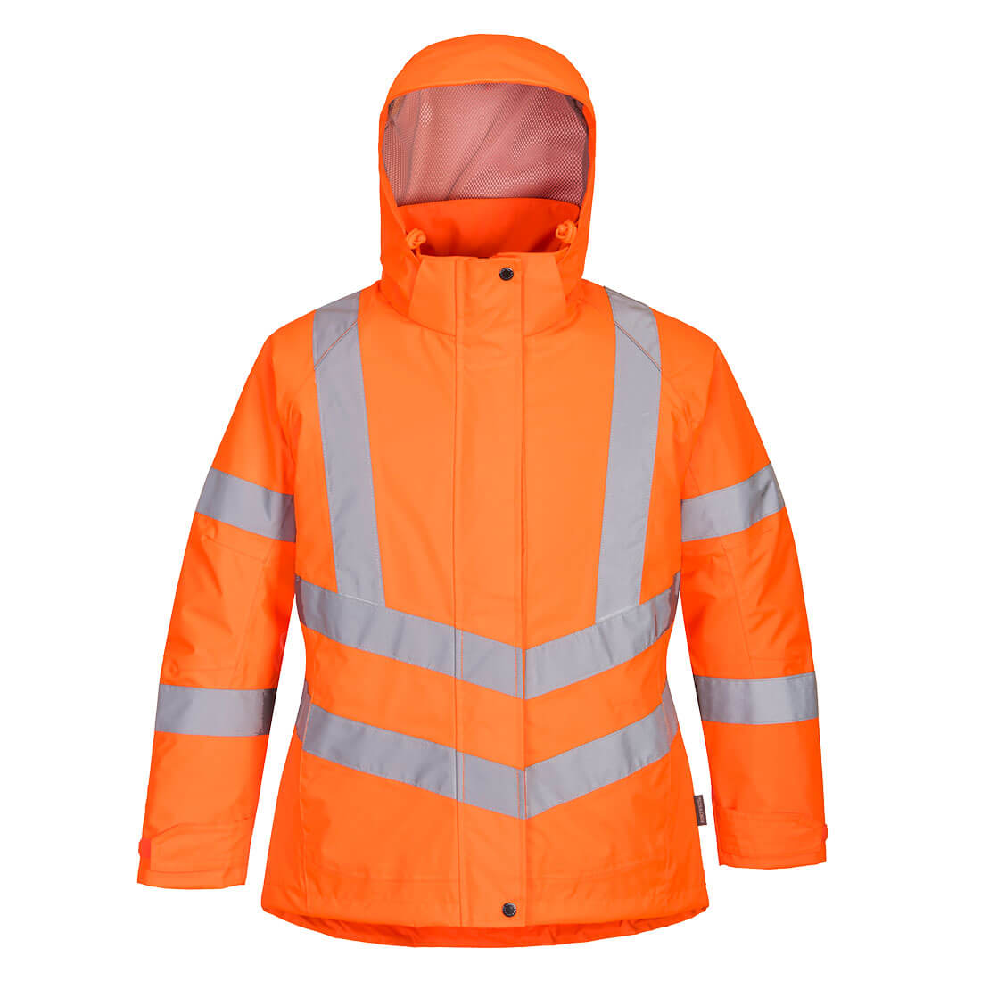 Portwest Hi-Vis Women's Winter Jacket in Orange, main product image