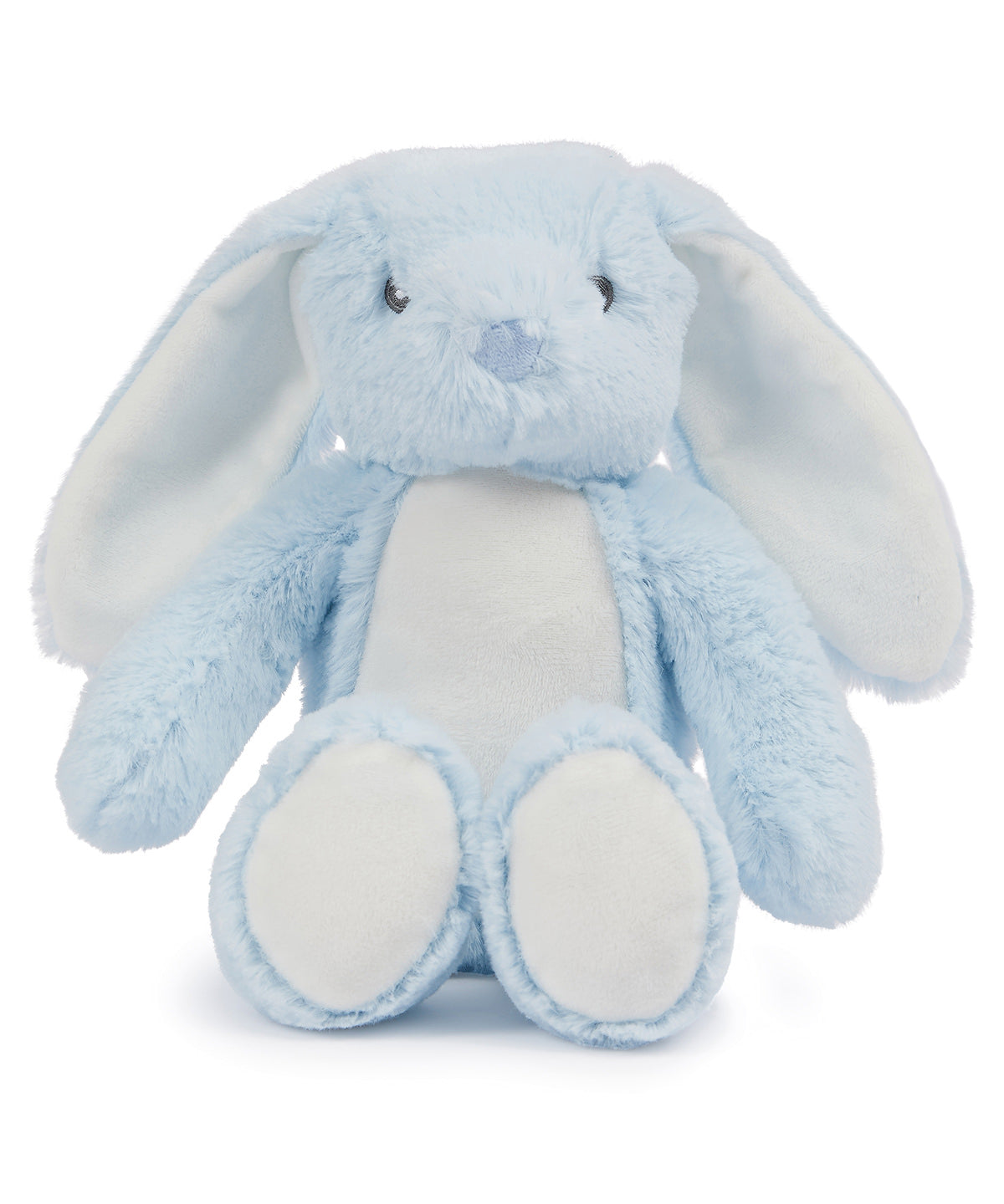 Mumbles Printme mini teddy in Blue Bunny, front view