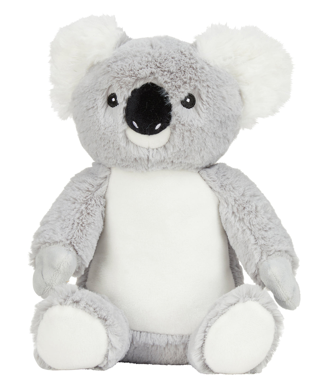 Mumbles Printme mini teddy in Koala Bear, front view
