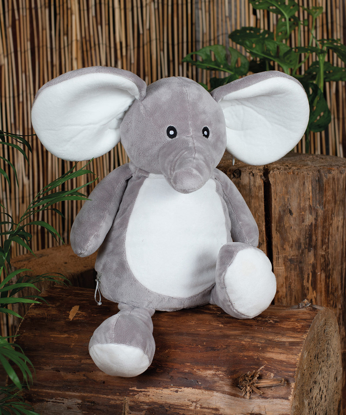 Mumbles Zippie elephant in Grey, lifestyle photo
