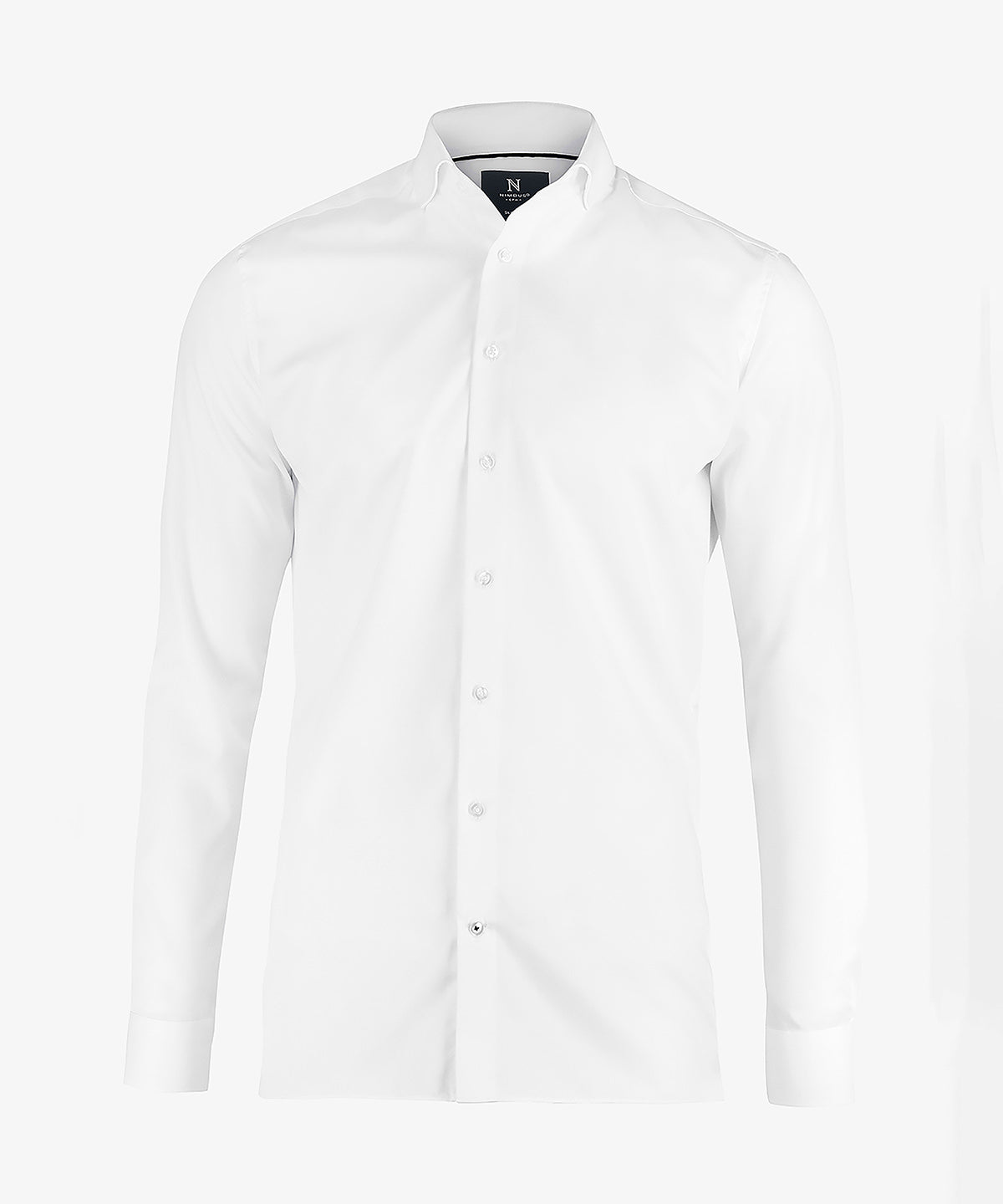Nimbus Portland slim fit – super non-iron business shirt in White, front view