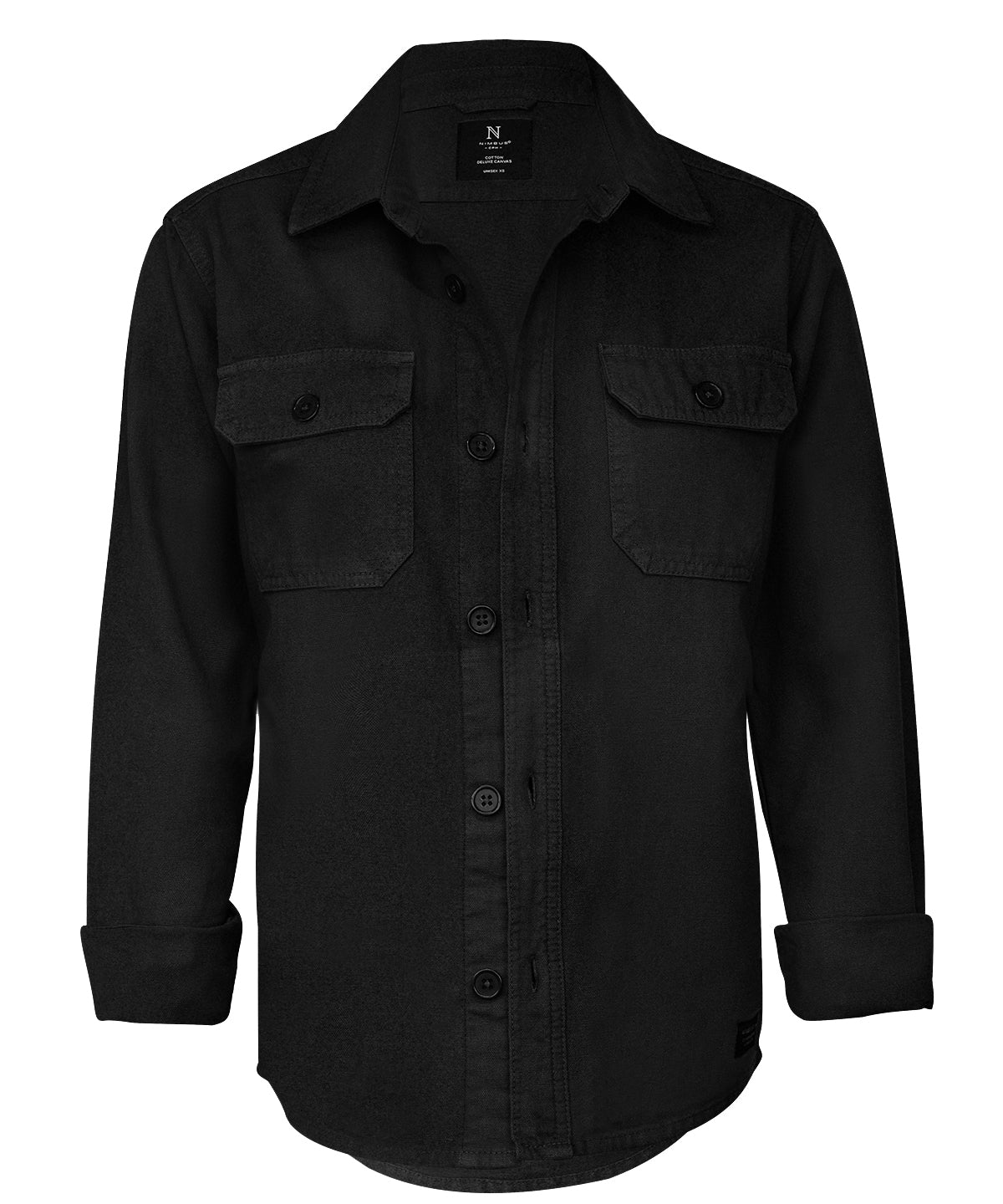 Nimbus Napa unisex – versatile overshirt in Black, front view